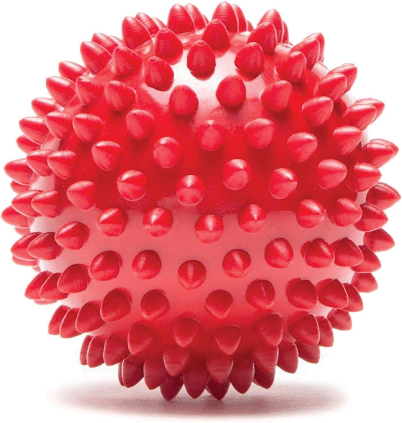 PET FUN Natural Rubber Spiked Dog Ball  2.8 NonToxic Chew Toy for Puppies & SmallMedium Dogs | Bouncy Teething Training Ball
