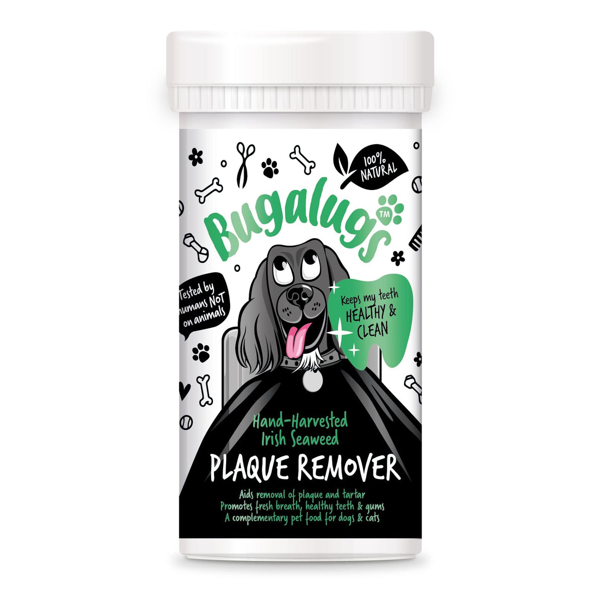 Bugalugs Plaque Off Remover For Dog Teeth & Bad Breath 100% Natural | Plaque Off No Toothbrush Or Dog Toothpaste | Remove Dog Ba