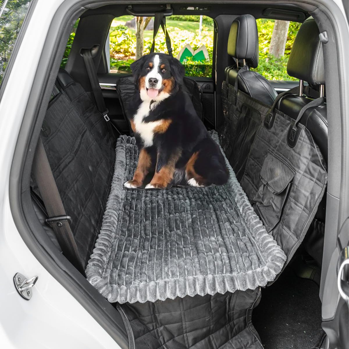 Tgodgpy Non-Slip Dog Bed Mat For Car, Fuzzy Backseat Pet Mat, Travel Pet-Friendly Seat Cover For Cars, Compatible With Backseat 