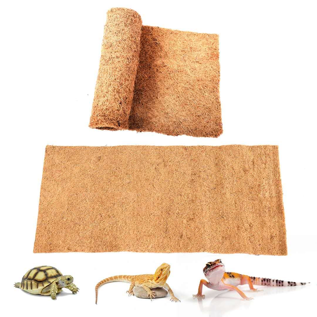 Sisipai Life Reptile Carpet Coconut Fiber, 36' X 18' Reptile Terrarium Substrate Liner, Tortoise Bedding Carpet Mat Supplies For Pet Lizard, Chameleon, Bearded Dragon, Leopard Gecko, Iguana