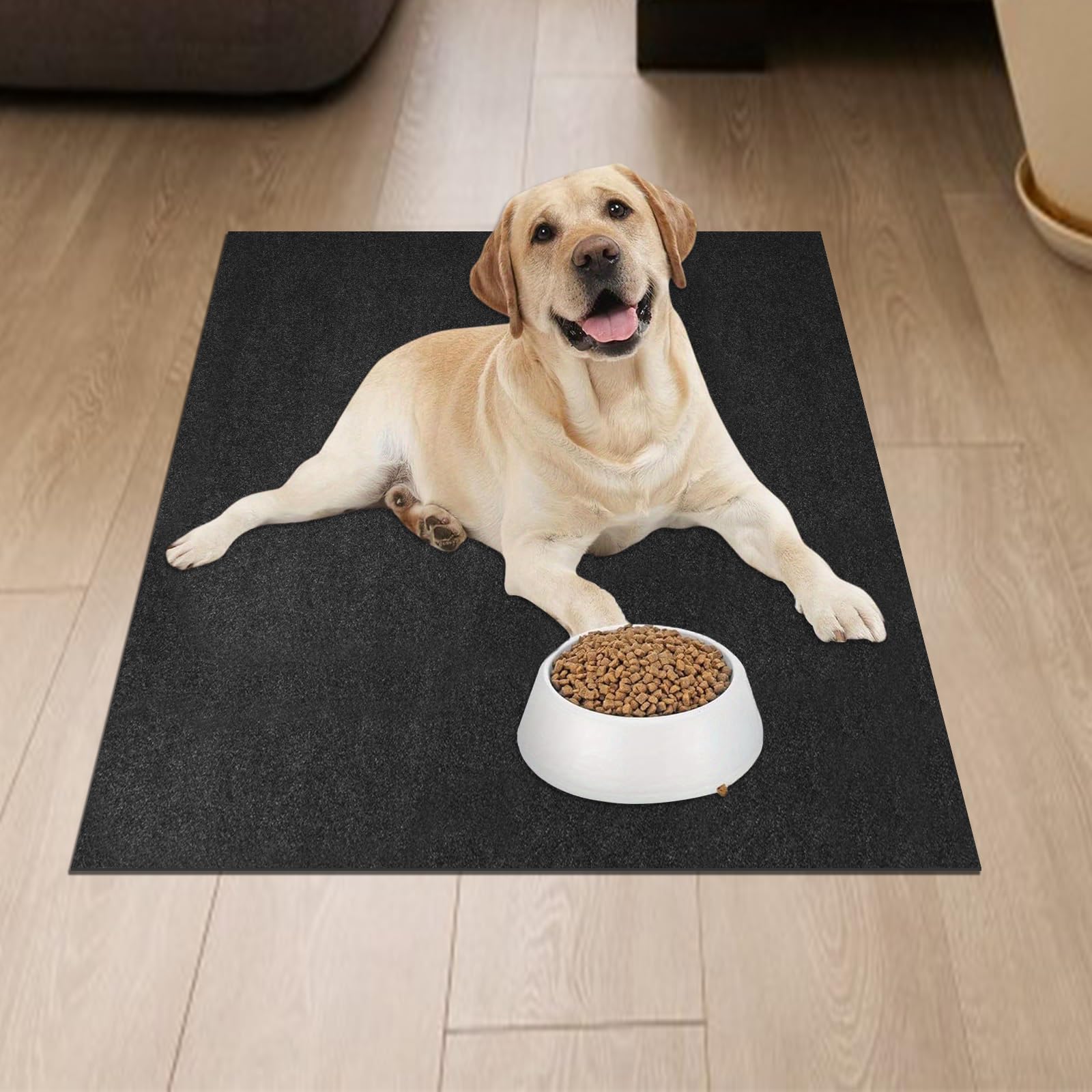 Dog Playpen Mat, Dog Crate Pad Liner For Kennel Training Under Pet Cage Mat Absorbs Waterproof Non-Slip Reusable Puppy Pad To Pr