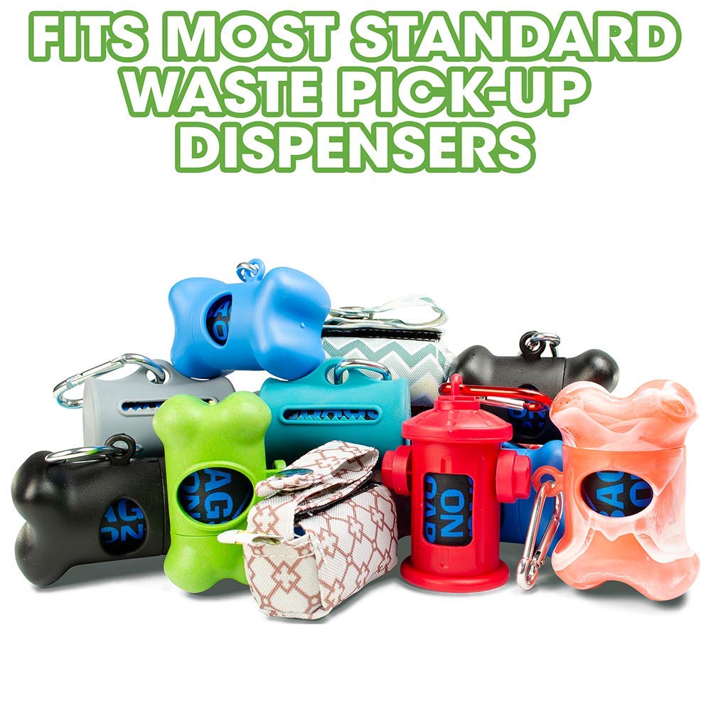 Bags On Board Strong, Leak Proof Dog Poop Pick-Up Bags - Fashion Print (140 Bags)