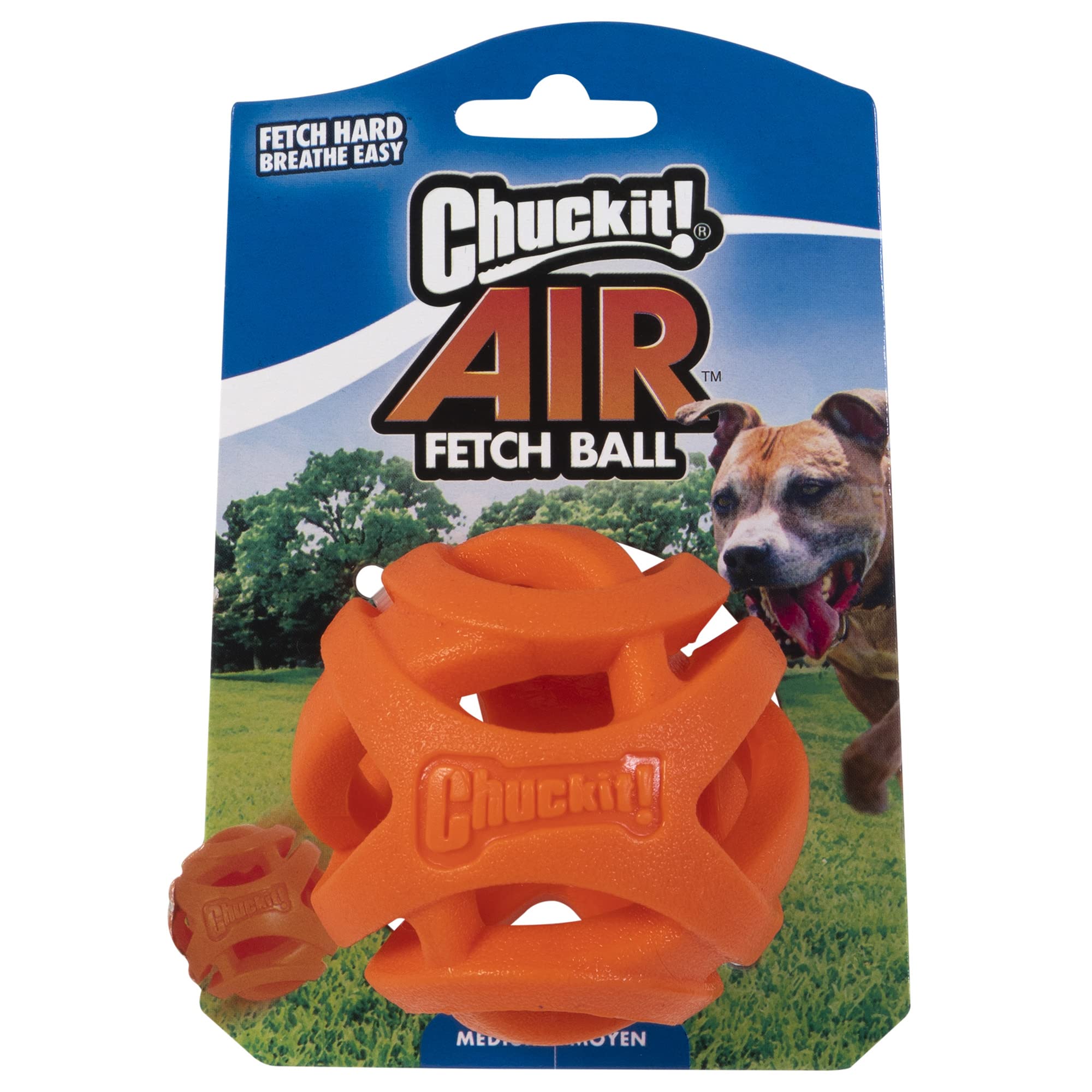 Chuckit! Air Fetch Ball Dog Toy, Medium (2.5 Inch Diameter), for dogs 20-60 lbs