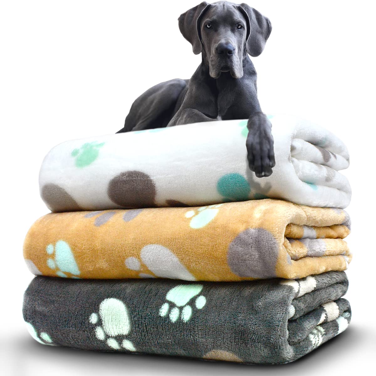Dog Blankets Washable, 3 Pack Dog Blanket Washable 41' X 31', Fuzzy Soft Pet Mat Throw Cover For Kennel Crate Bed, Blankets For Dogs, Pet Blanket