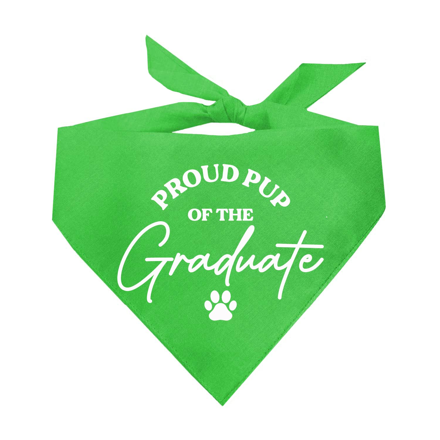 Proud Pup Of The Graduate Graduation Class Of 2024 Dog Bandana (737 Lime, One Size)