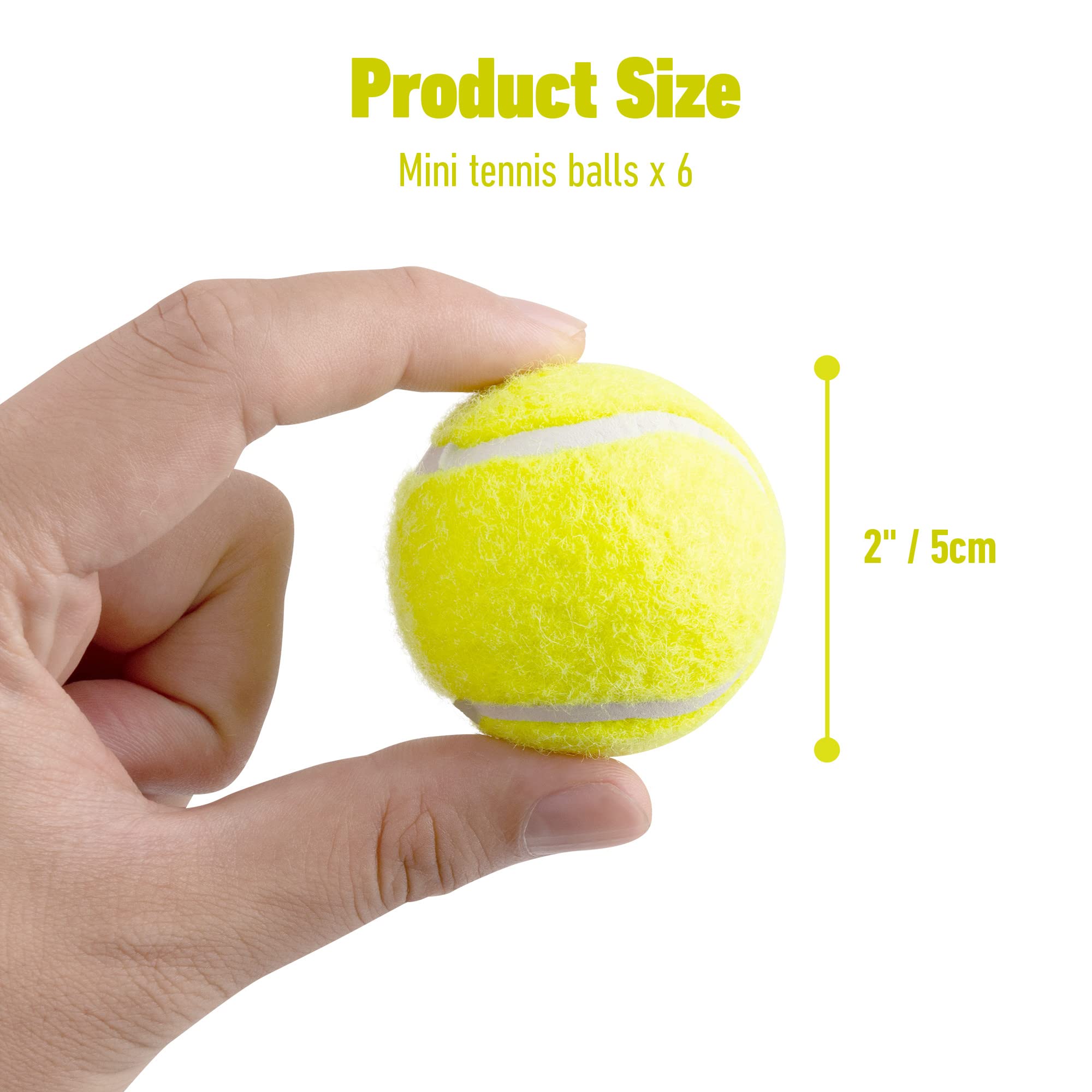 Pet Prime Dog Toy Tennis Ball 6 Pcak 2 Inch For Automatic Ball Lanucher Interactive Pet Balls For Exercise Training Play Fetch F