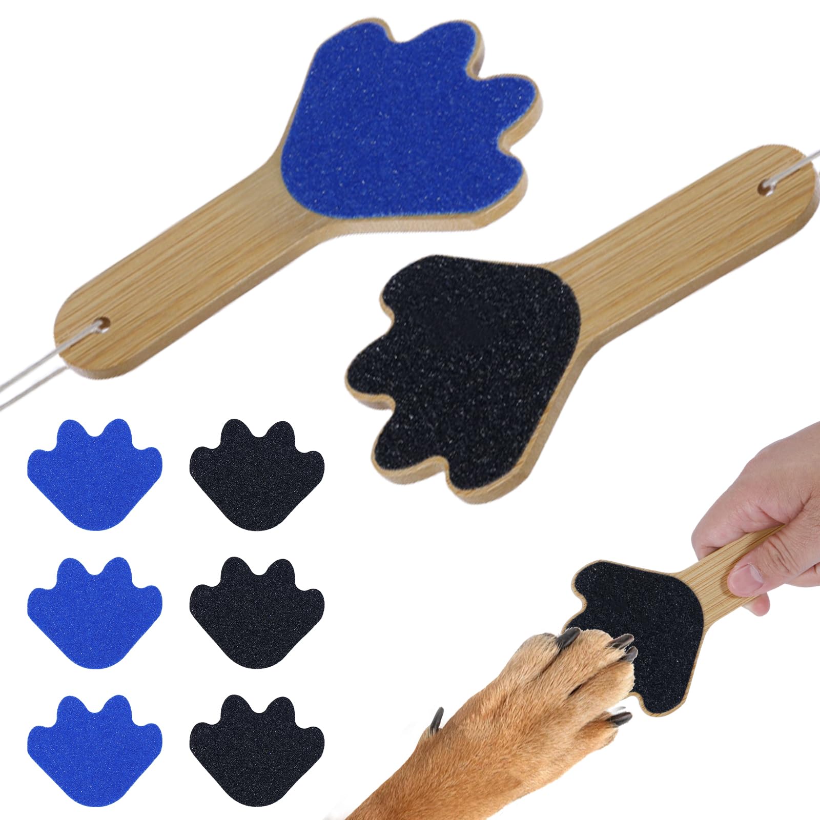 FL Falatier Dog Scratch Board Dog Scratching Pad Multi-Functional Trimming Tool Alternative to Dog Nail Clippers and Dog Nail Gr