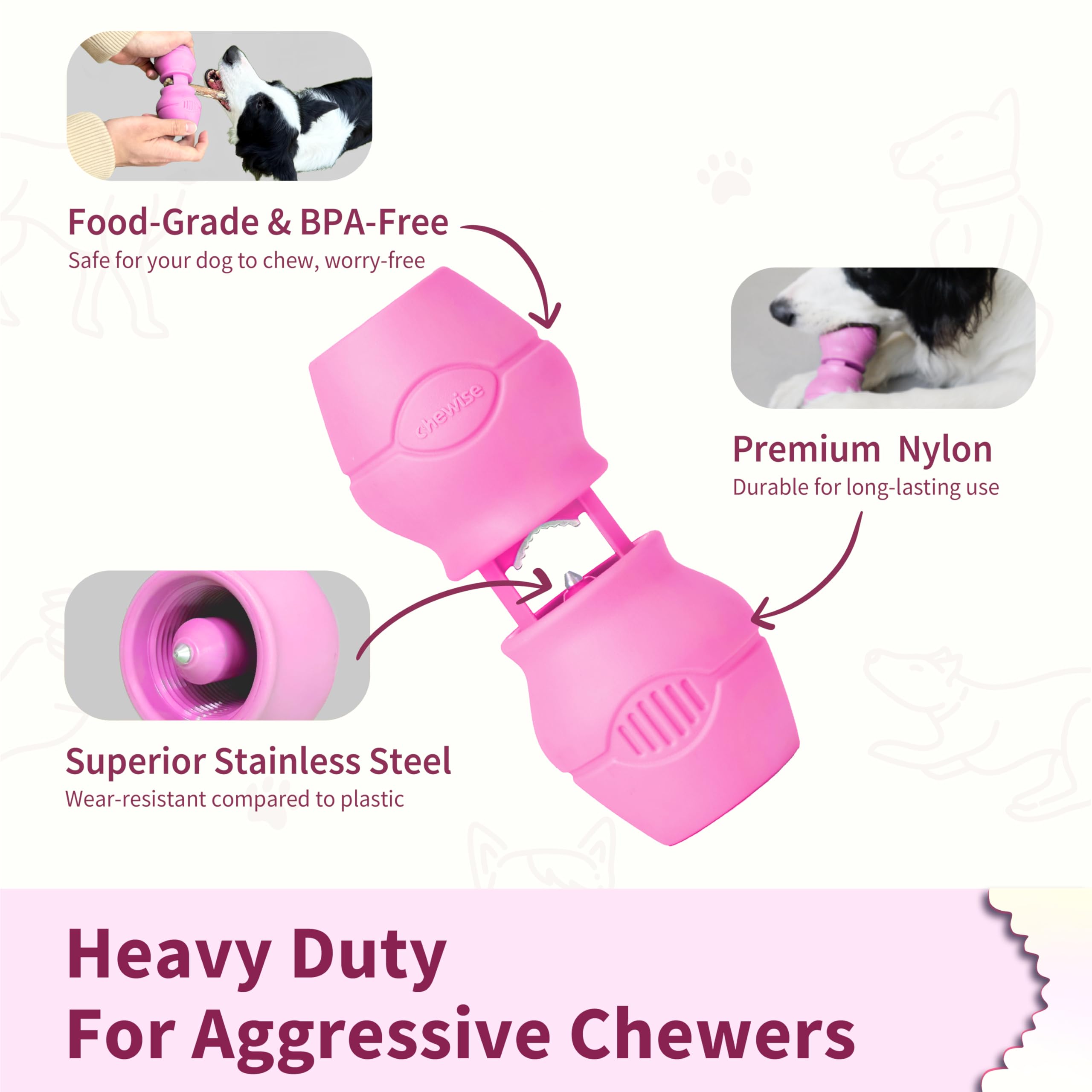 PetClan Chewise Bully Stick Holder, Improved Bully Sticks Holder, Ultimate Secure Heavy Duty, BPA-Free Safety Device to Prevent