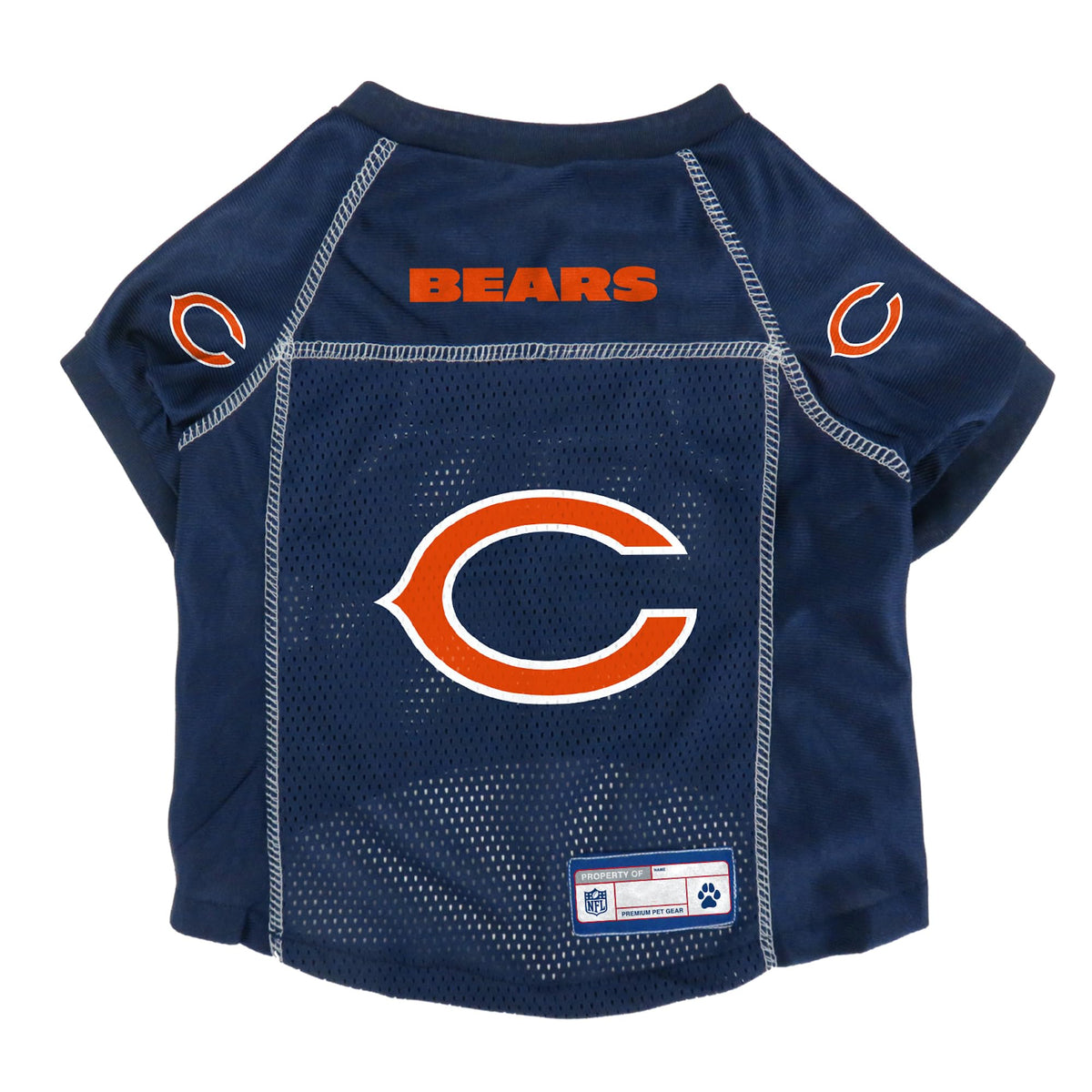 Littlearth Unisex-Adult Nfl Chicago Bears Basic Pet Jersey, Team Color, Small