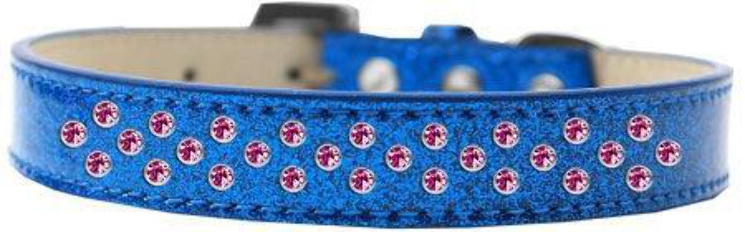 Mirage Pet Products Sprinkles Ice Cream Dog Collar with Bright Pink Crystals, Size 12, Emerald Green