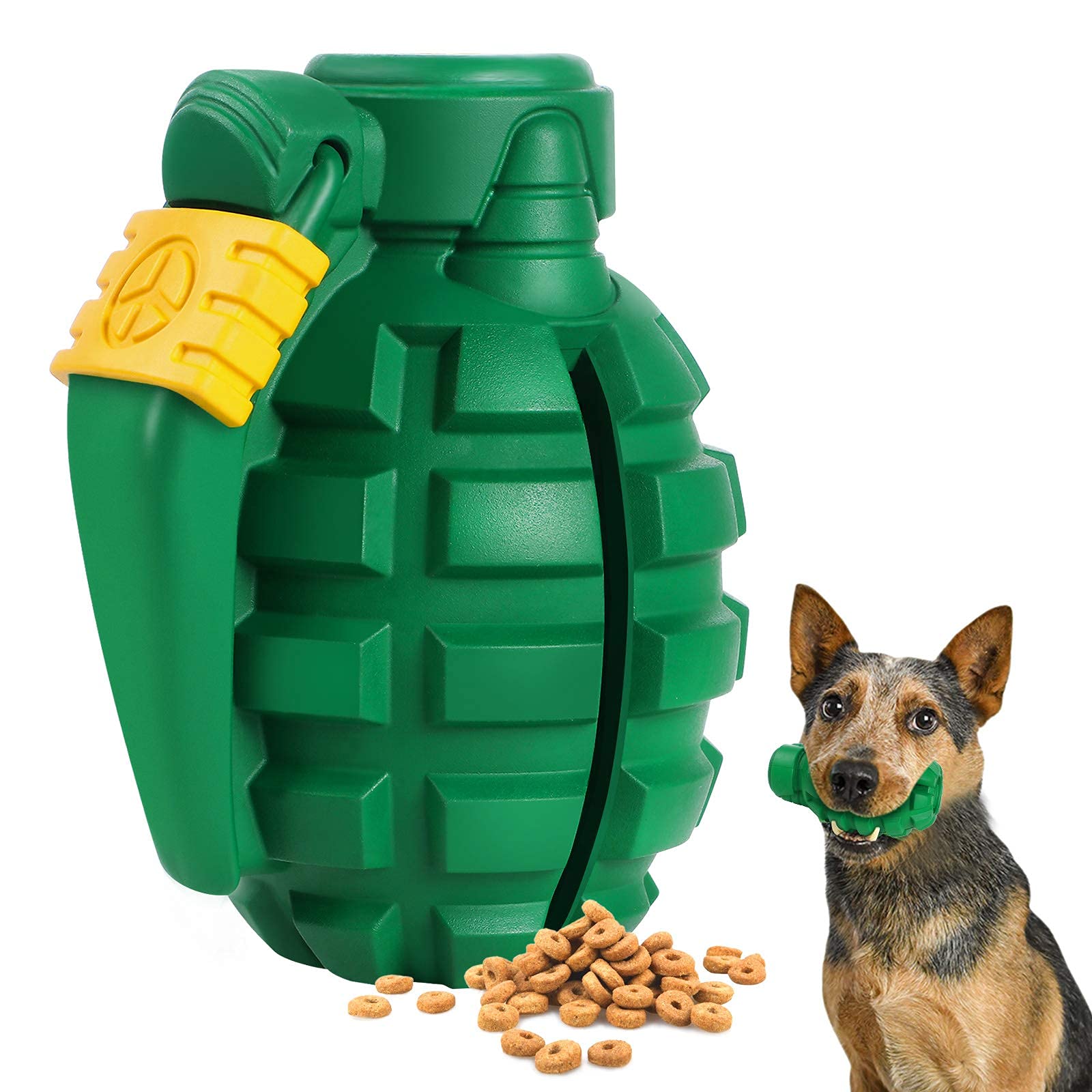 Indestructible Dog Toys for Aggressive Chewers - Heavy Duty, Durable Toys for Large Dogs (Green)