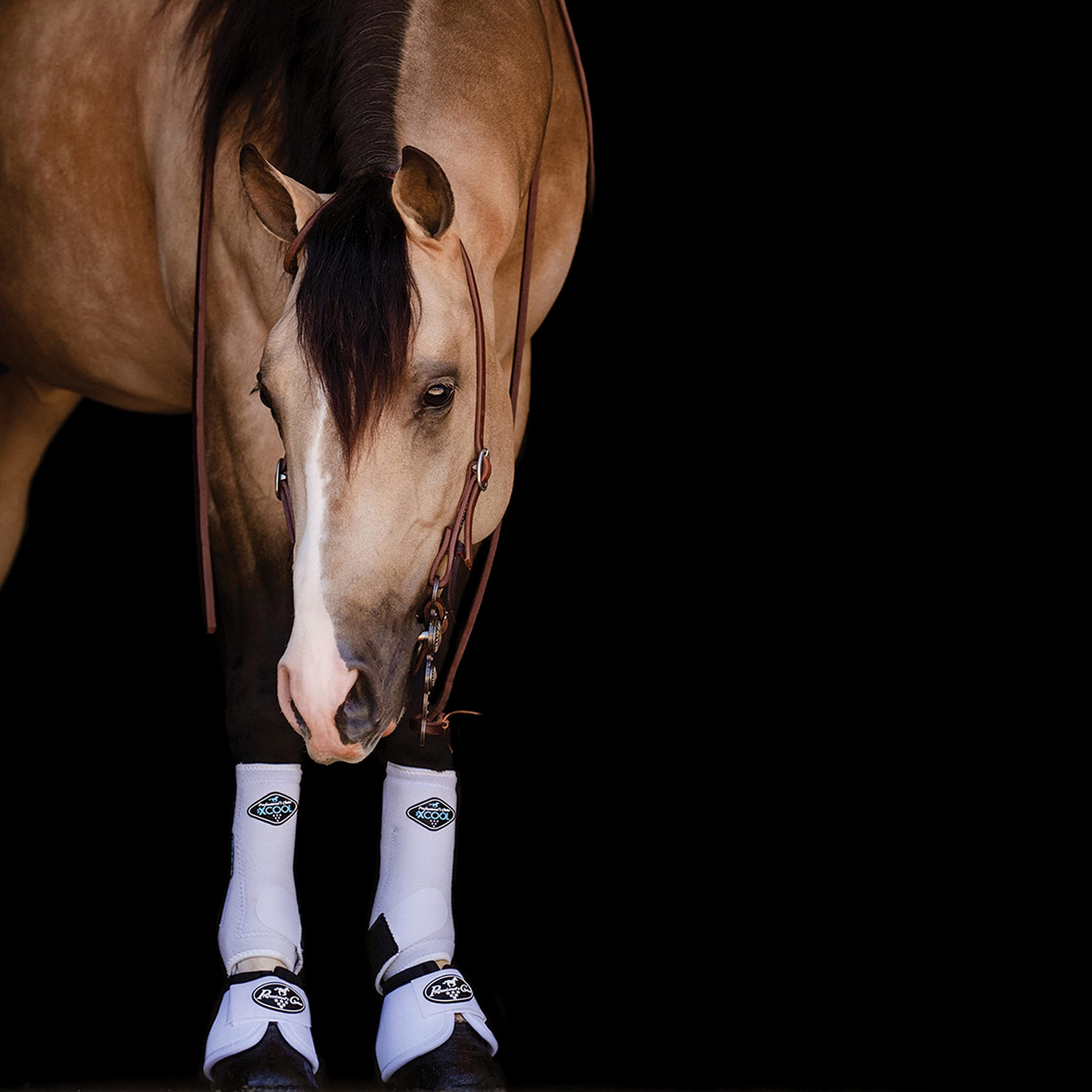 Professional'S Choice Ballistic Overreach Bell Boots For Horses | Superb Protection, Durability & Comfort | Quick Wrap Hook & Loop | Sold In Pairs | Medium White