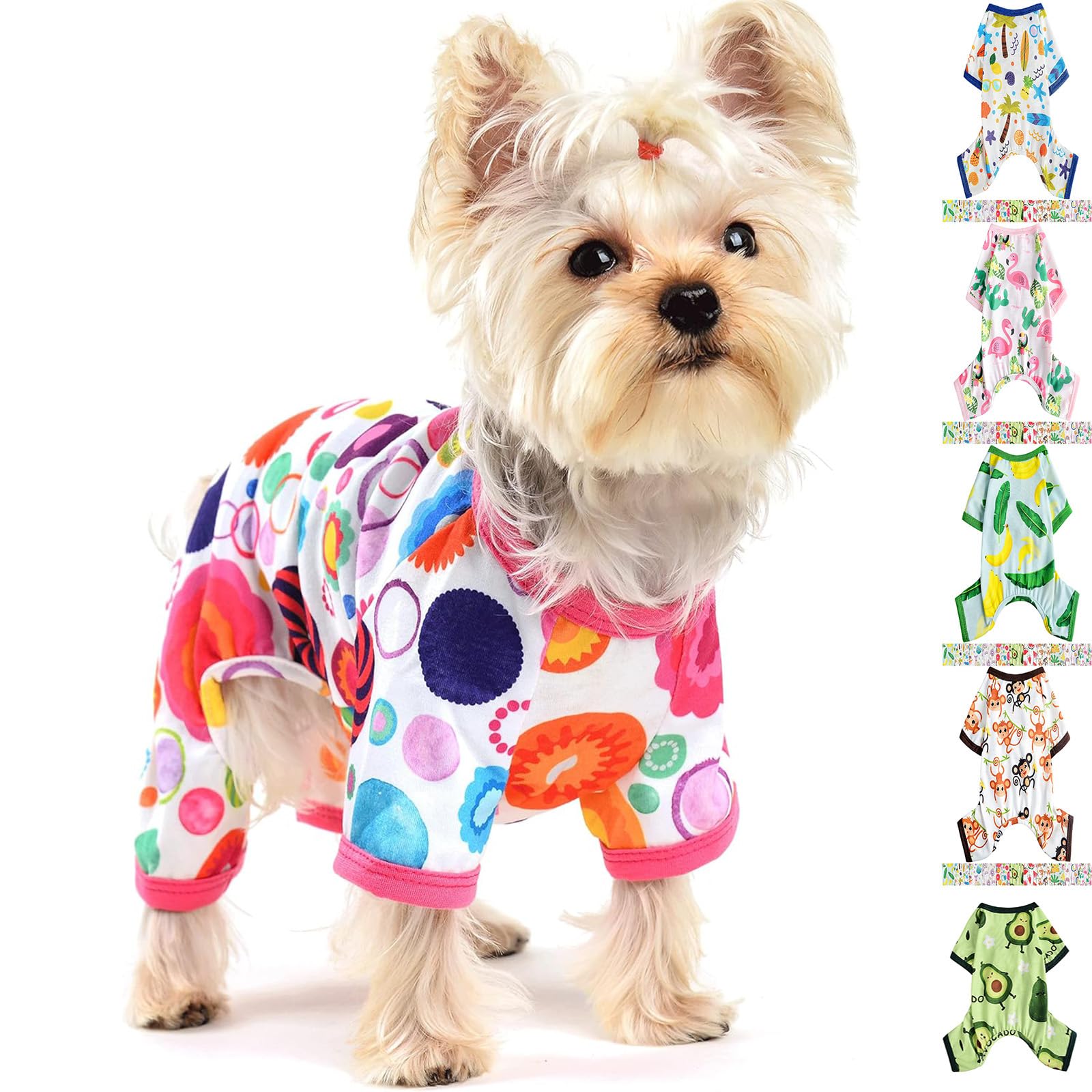 Dog Pajamas For Small Dogs, Soft Thin Pjs Jammies Cat Doggie, Summer Pet Cute Puppy Clothes Outfits Dogs Boy Girl