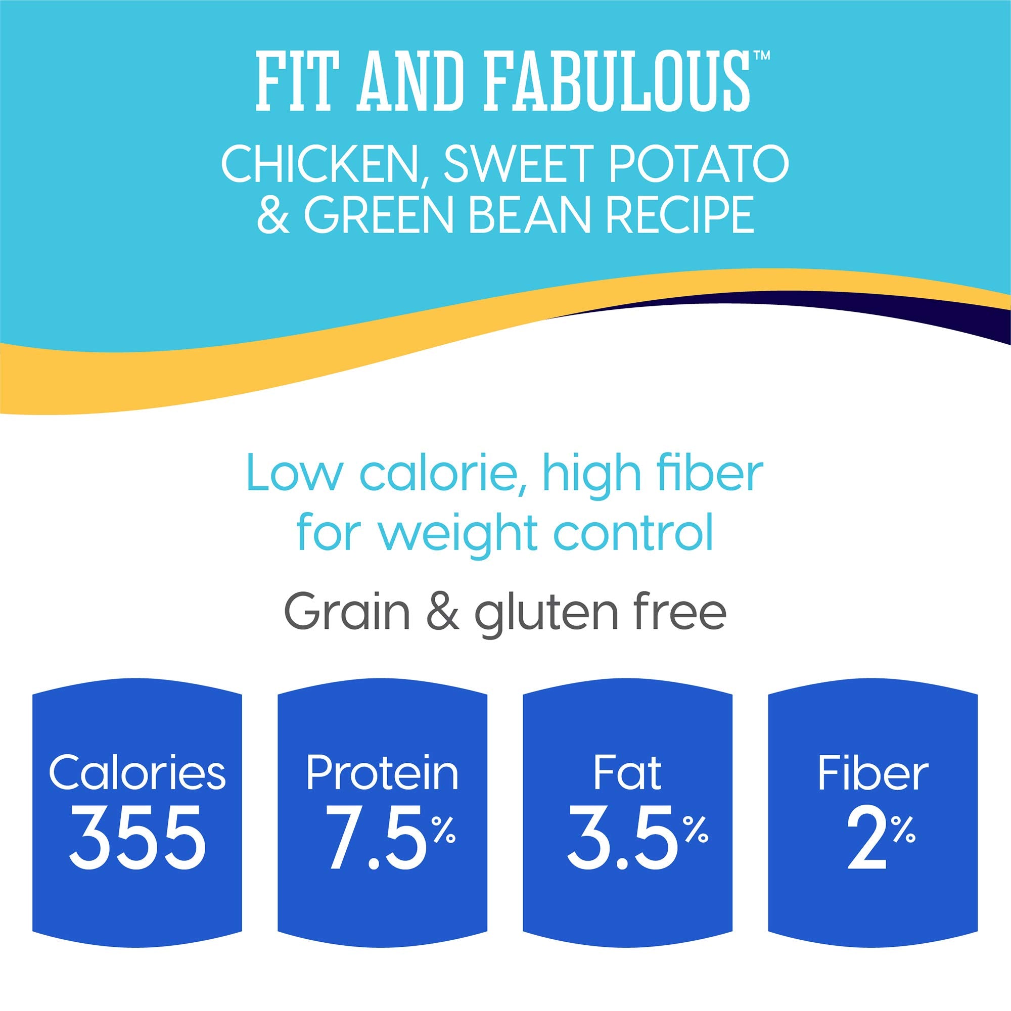 Solid Gold Weight Management Dog Food - Fit & Fabulous Wet Grain Free Dog Food Made with Real Chicken, Sweet Potato and Green Be