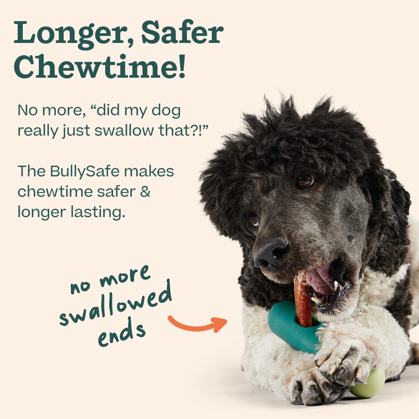 Woof Bullysafe - Bully Stick Holder - Durable Dog Chew Holder For Safe, Long-Lasting Play - Easy To Clean - No More Swallowed En