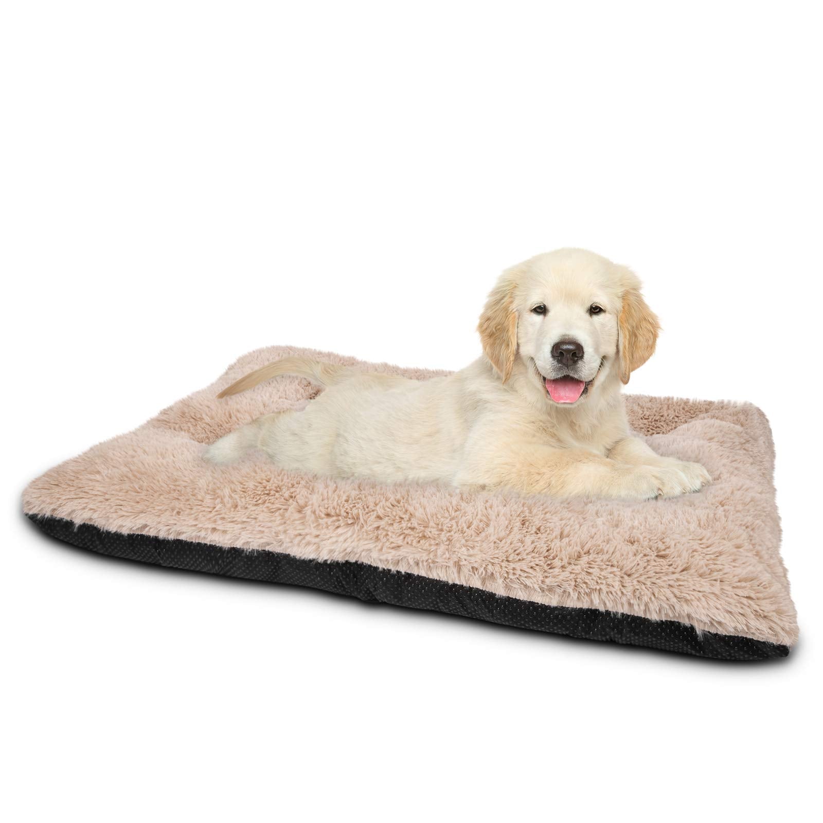 Joejoy Dog Bed Crate Pad, Ultra Soft Calming Dog Crate Bed Washable Anti-Slip Kennel Crate Mat For Medium Small Dogs, Dog Mats F