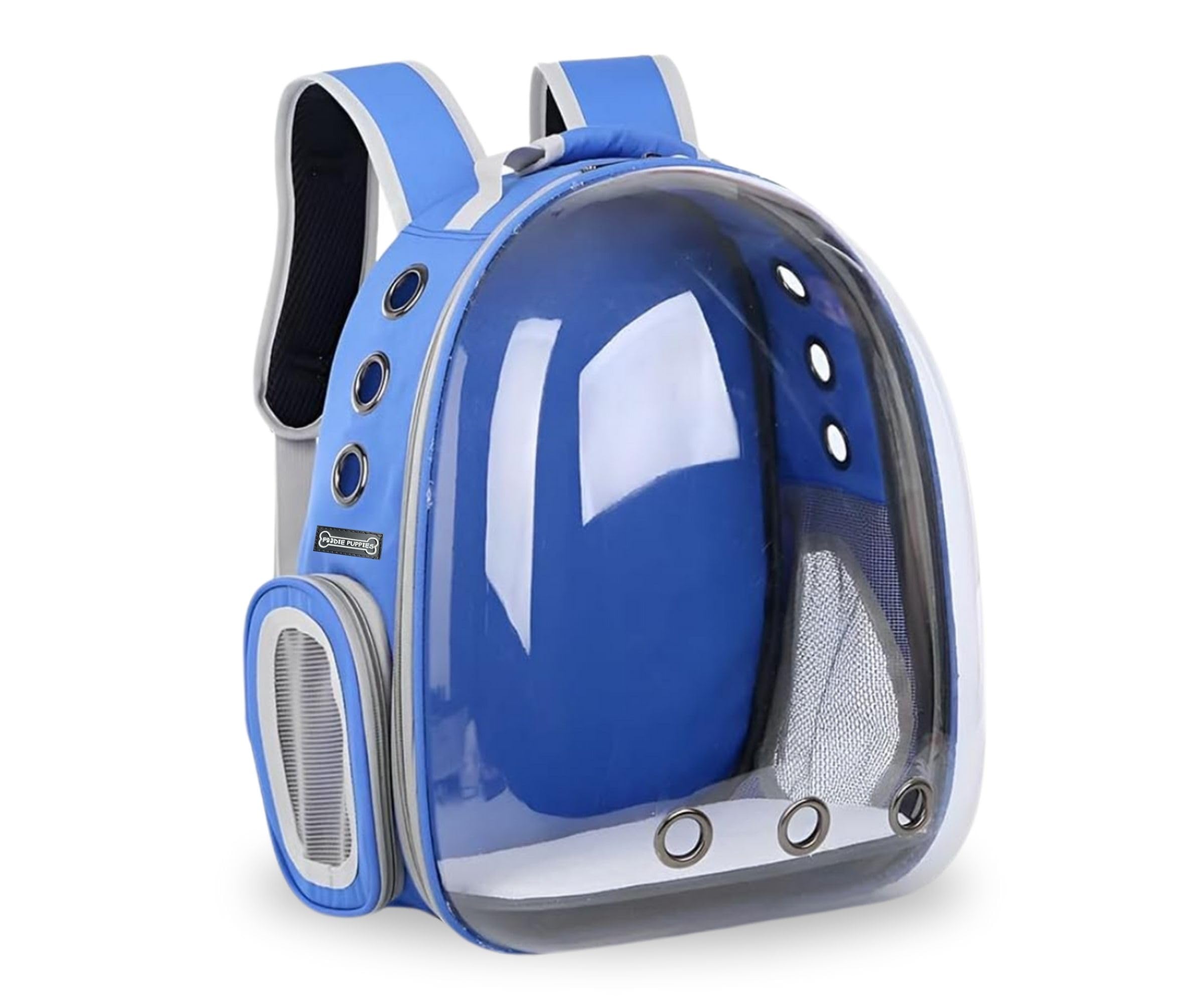 Foodie Puppies Cat Carrier Astronaut Transparent Backpack For Small Dogs, Puppies, Cats And Kittens (Blue) | Travel, Hiking & Ou