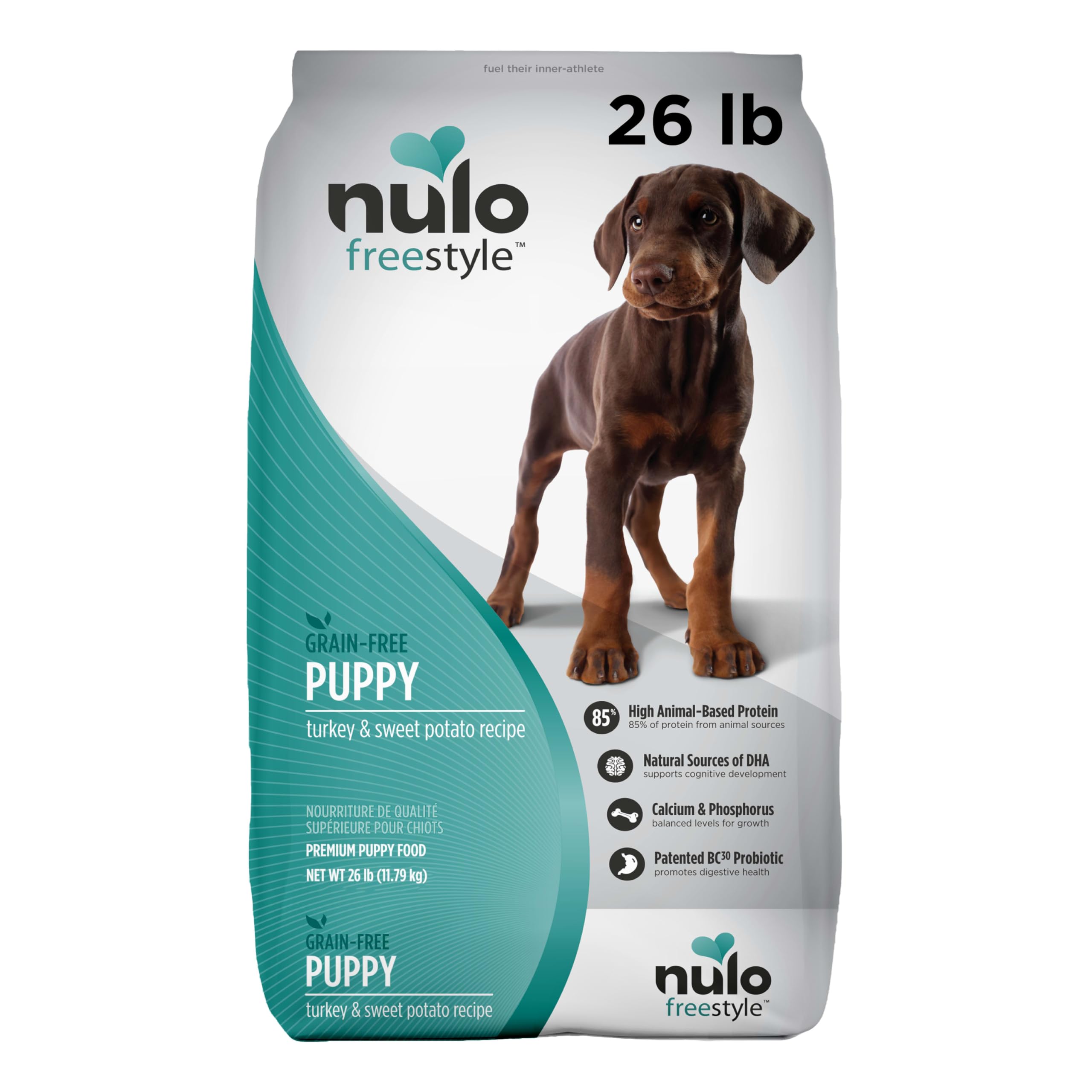 Nulo Freestyle Turkey & Sweet Potato Puppy Food, 26 Pound Bag