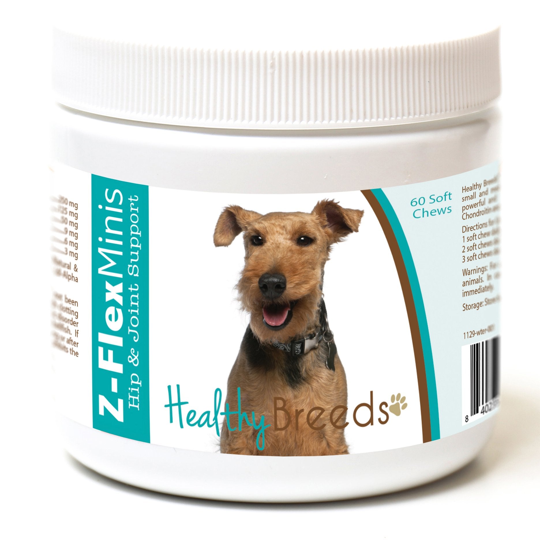 Healthy Breeds Welsh Terrier Z-Flex Minis Hip and Joint Support Soft Chews 60 Count