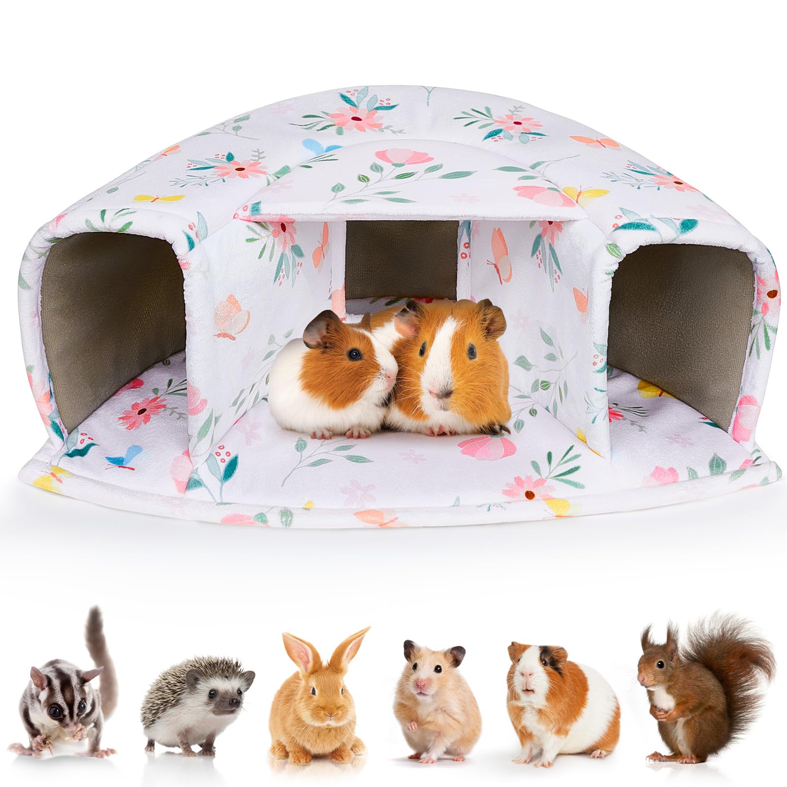 Unicorn Catcher Large Cozy Pet Bed & Tunnel - Warm & Washable, Suitable for Guinea Pigs, Hamsters, Chinchillas & Bunnies