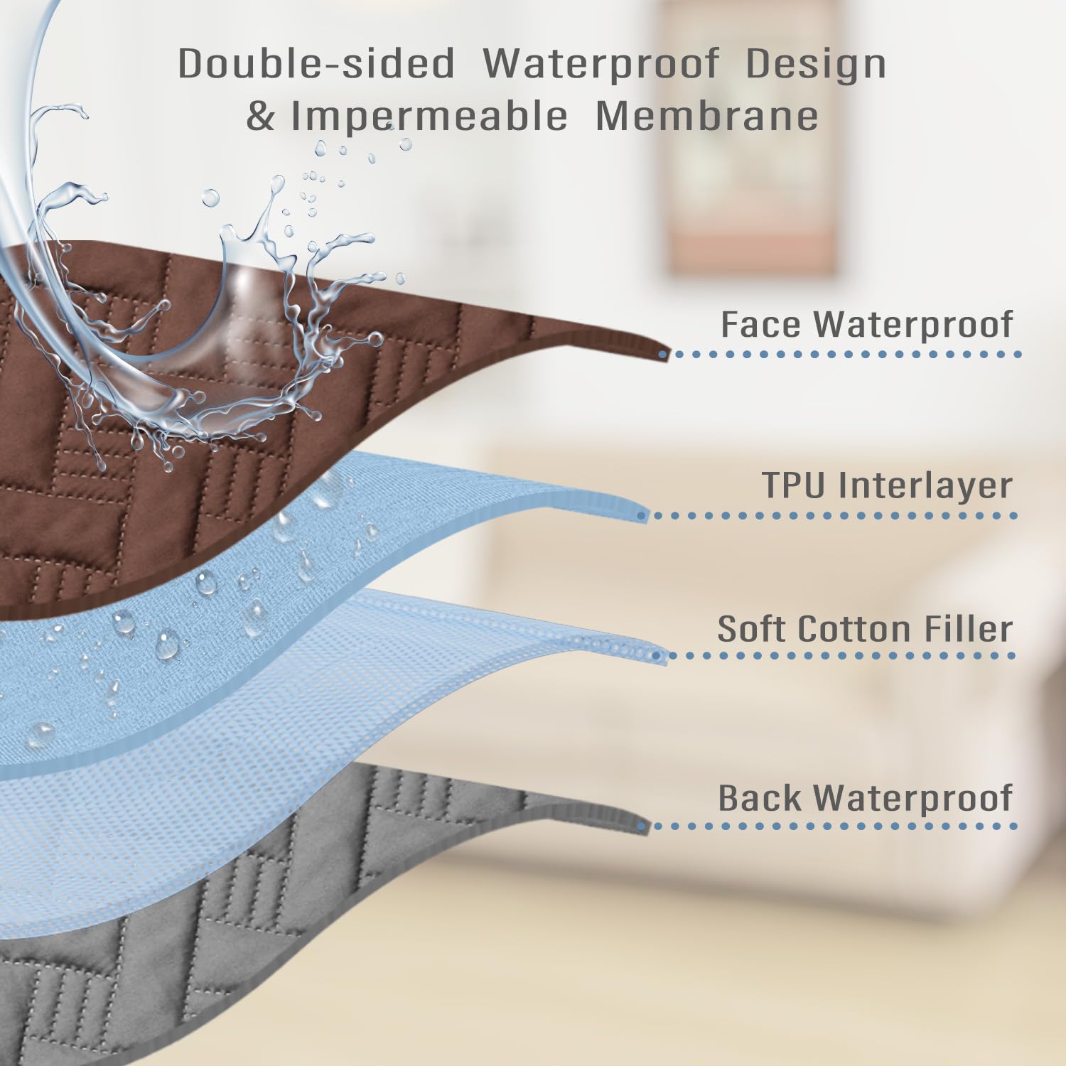 Boctopug Dog Bed Cover For Pets Blankets Rug Pads For Couch Protection Waterproof Bed Covers Dog Blanket Furniture Protector Reu