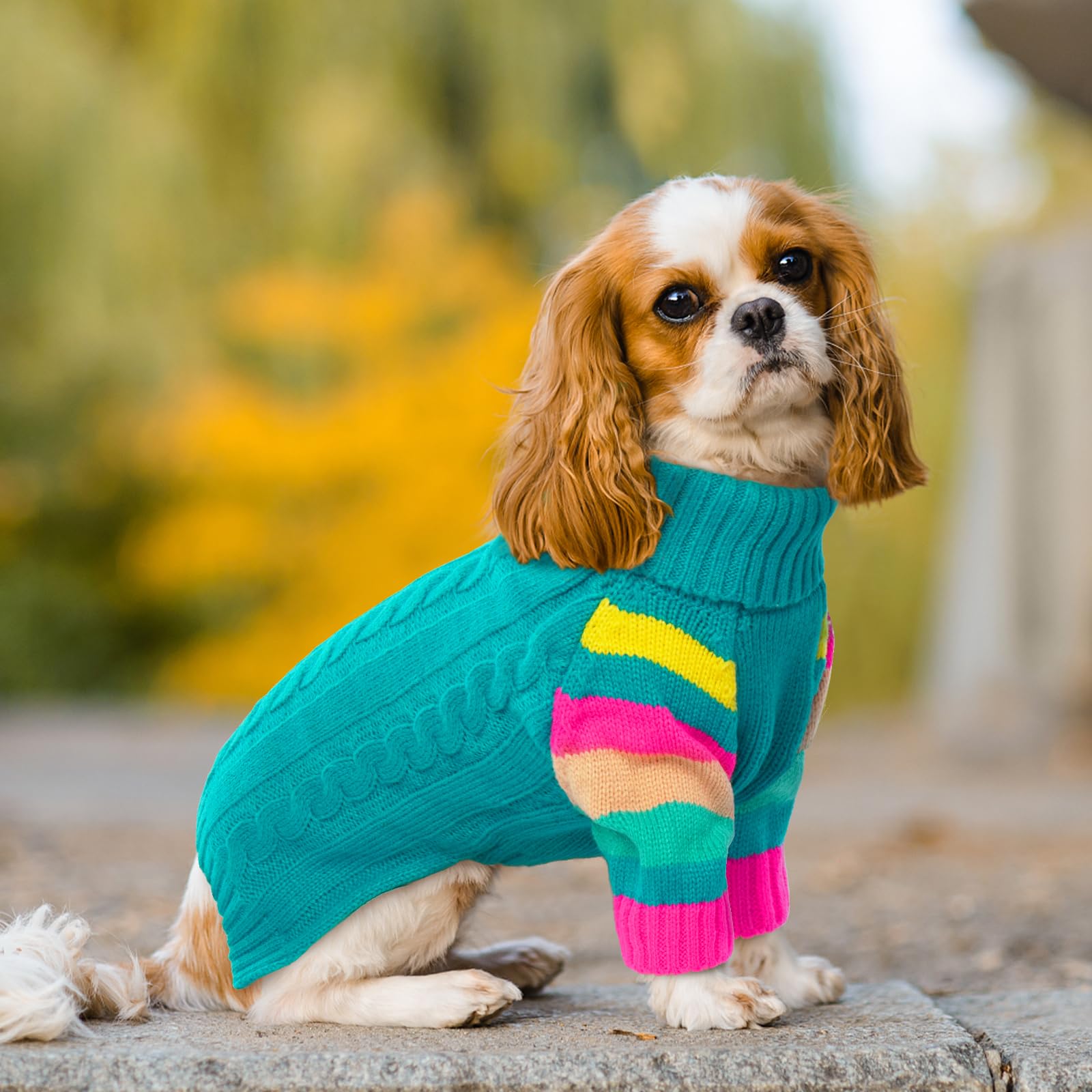 Ouobob Sweaters For Large Size Dogs Winter, Turtleneck Extra Large Dog Sweater For Dogs Male Female, Thick Warm Christmas Dog Co