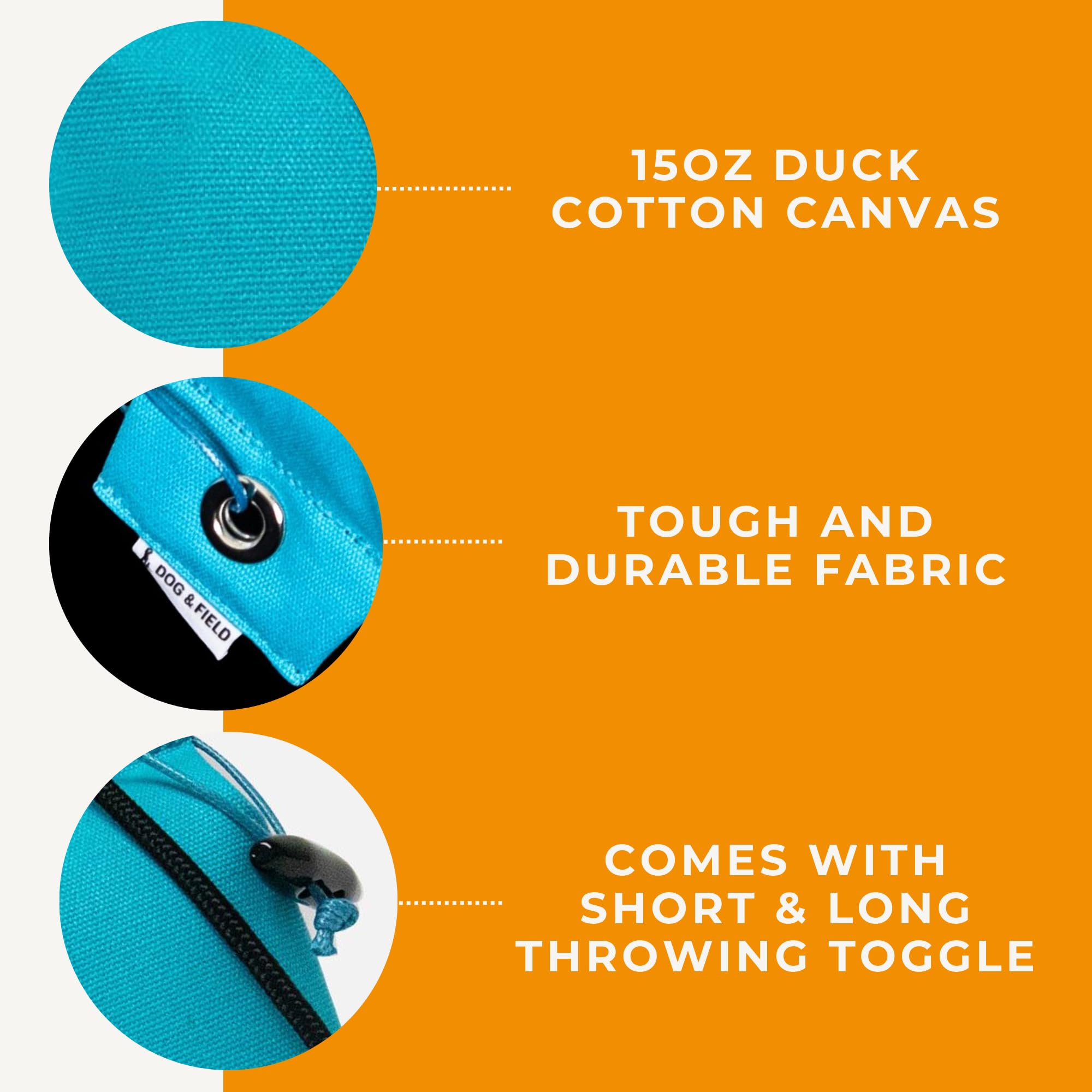 Dog & Field Puppy Training Dummies - Green. 3.5Oz Canvas Training Dummy For Puppies. Dog Retriever Training Dummy, Dog Training