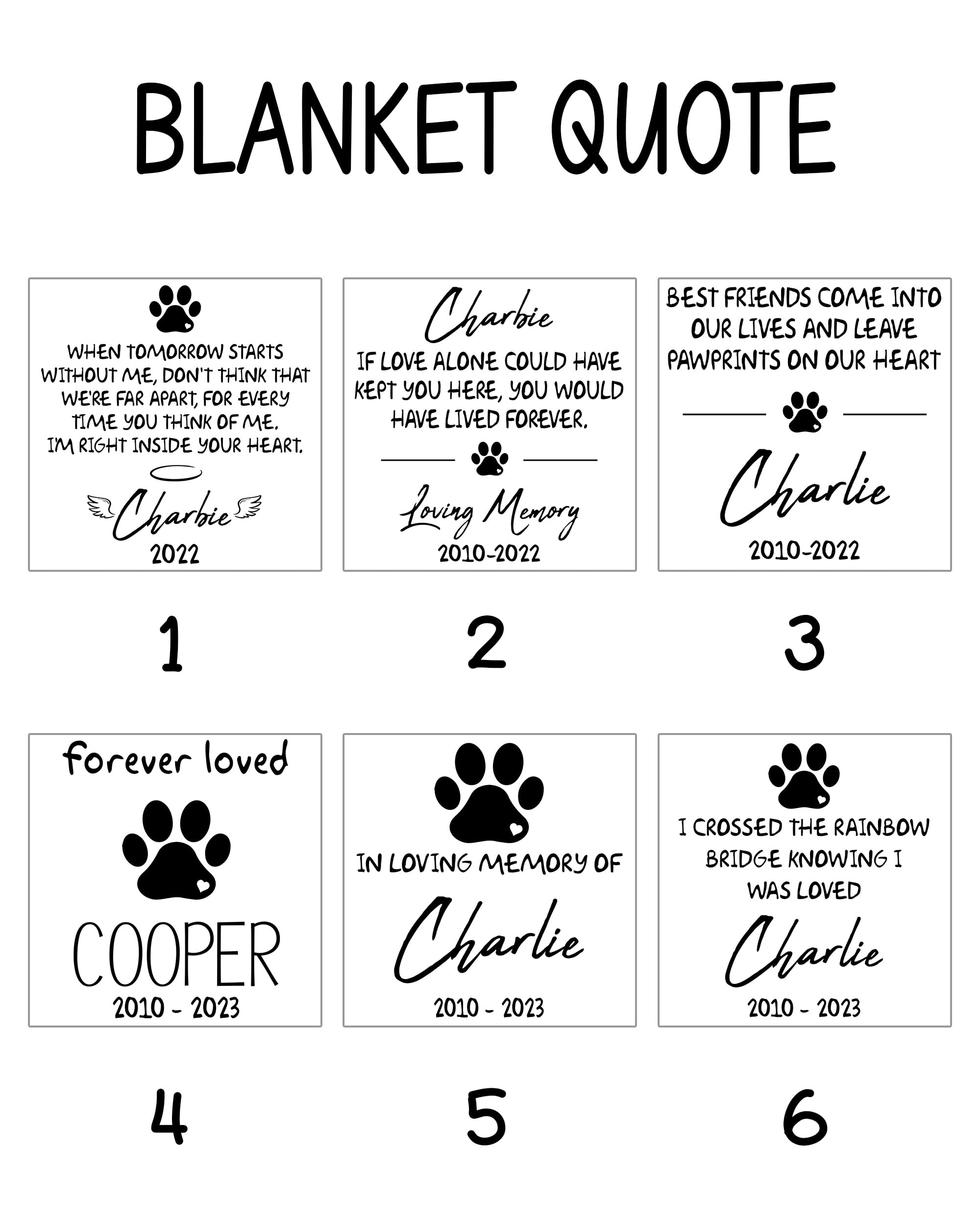 Personalized Dog Blanket With Pictures, Custom Memorial Blanket Gifts For Dog Lover,Dog Mom,Cat Mom,Custom Pet Blanket Personali