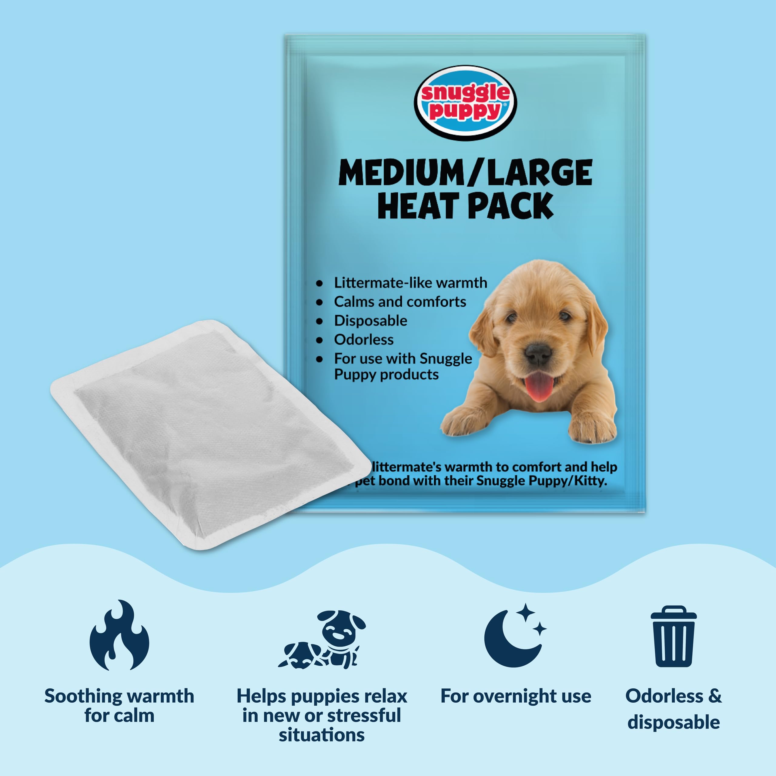 Snuggle Puppy Original Toys - Heartbeat Puppy for Dogs - Pet Anxiety Relief and Calming Aid - Comfort Dog Toys for Behavioral Tr