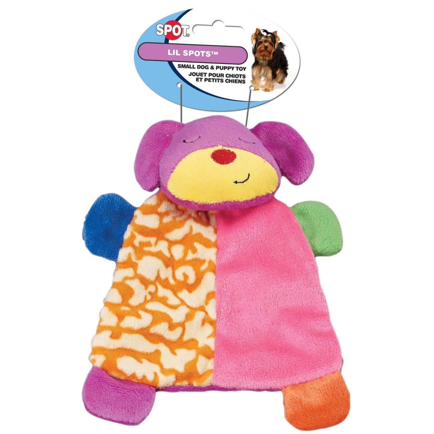 Spot Lil Spots Plush Blanket Toys For Small Dogs And Puppies Assorted Size:Pack Of 2