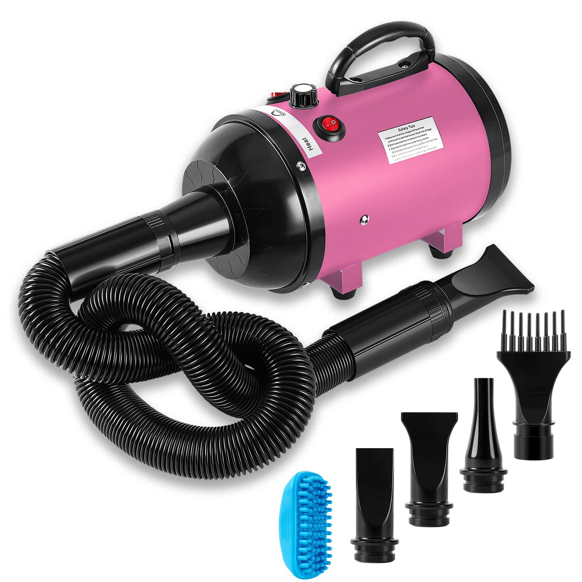 Nestroad Dog Dryer High Velocity Dog Hair Dryer,4.3Hp/3200W Dog Blower Grooming Force Dryer With Stepless Adjustable Speed,Profe