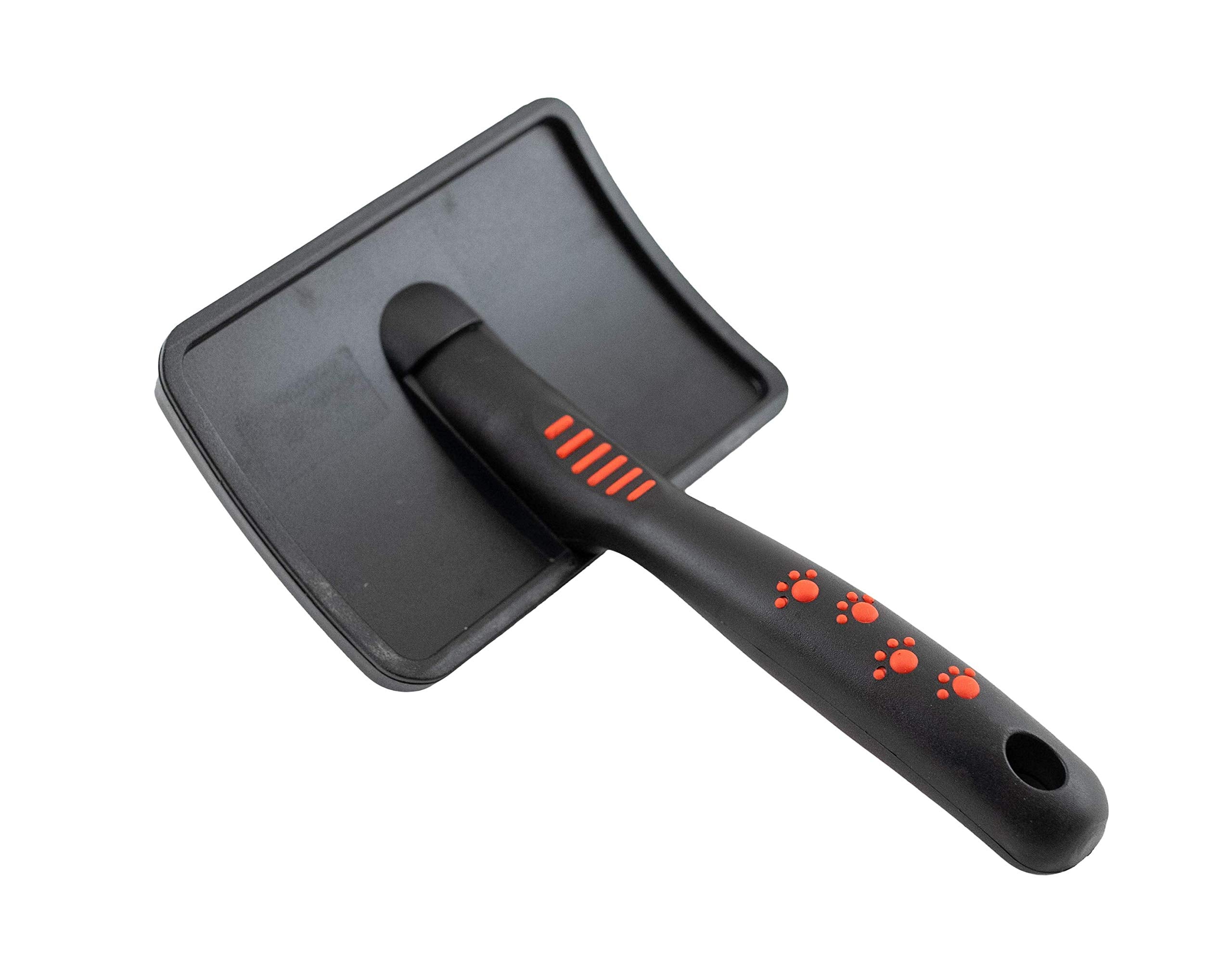 Paw Brothers Soft Pin Curved Slicker Brush For Dogs, Coated Tips, Maximum Coverage, Gentle On Skin, Large