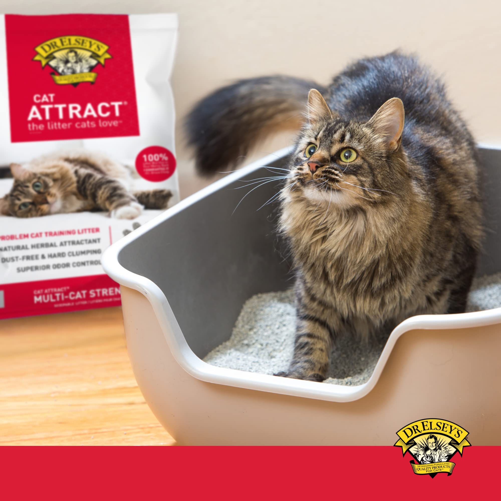 Dr. Elsey'S Cat Litter Cat Attract - Unscented Natural Herbal Cat Litter - Superior Odor Control Cat Litter - Low Dust & Low Tra
