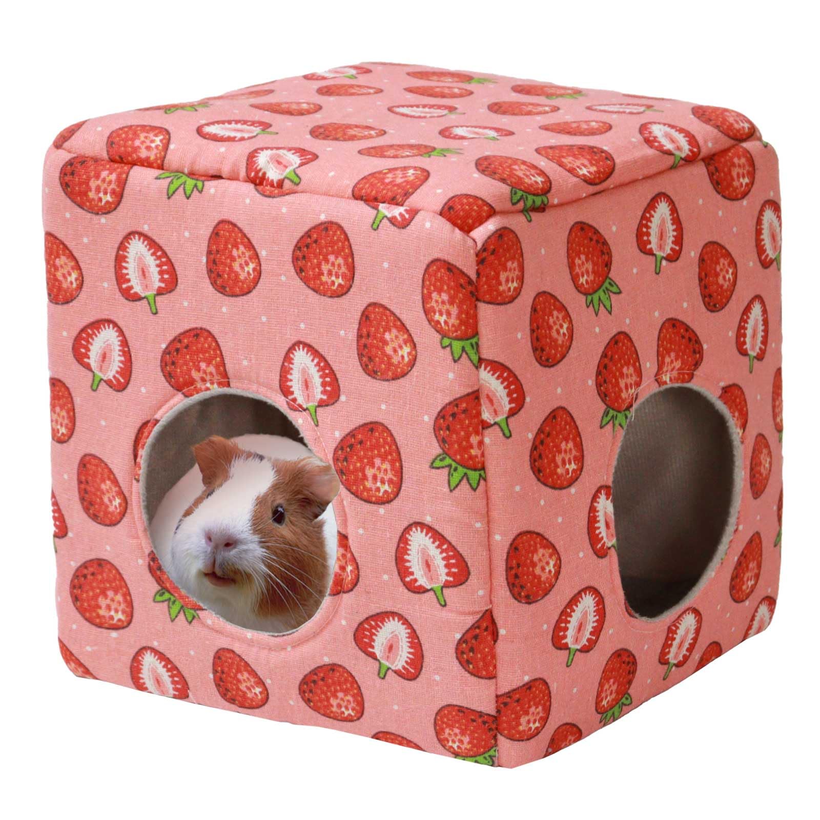 Jspyfits Guinea Pig Hideout, Washable Guinea Pig House Cozy Small Pet Bed For Small Animal Bunny/Rabbit/Hamster/Chinchilla Acces
