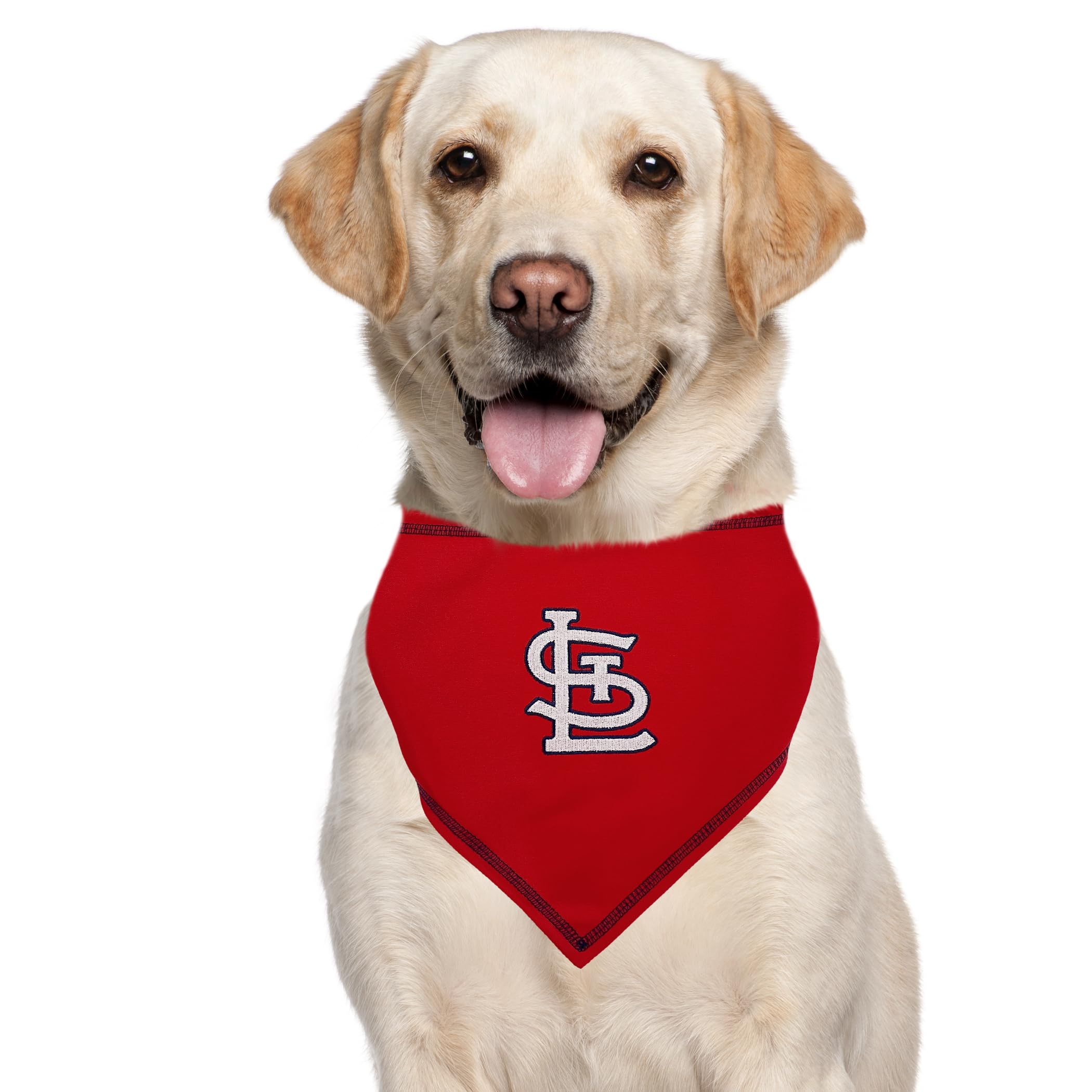 Pets First Mlb St. Louis Cardinals Tie Bandana, Large/X-Large. Dog Bandana Scarf Bib For Pet Cat Dog. The Ultimate Game-Day, Par
