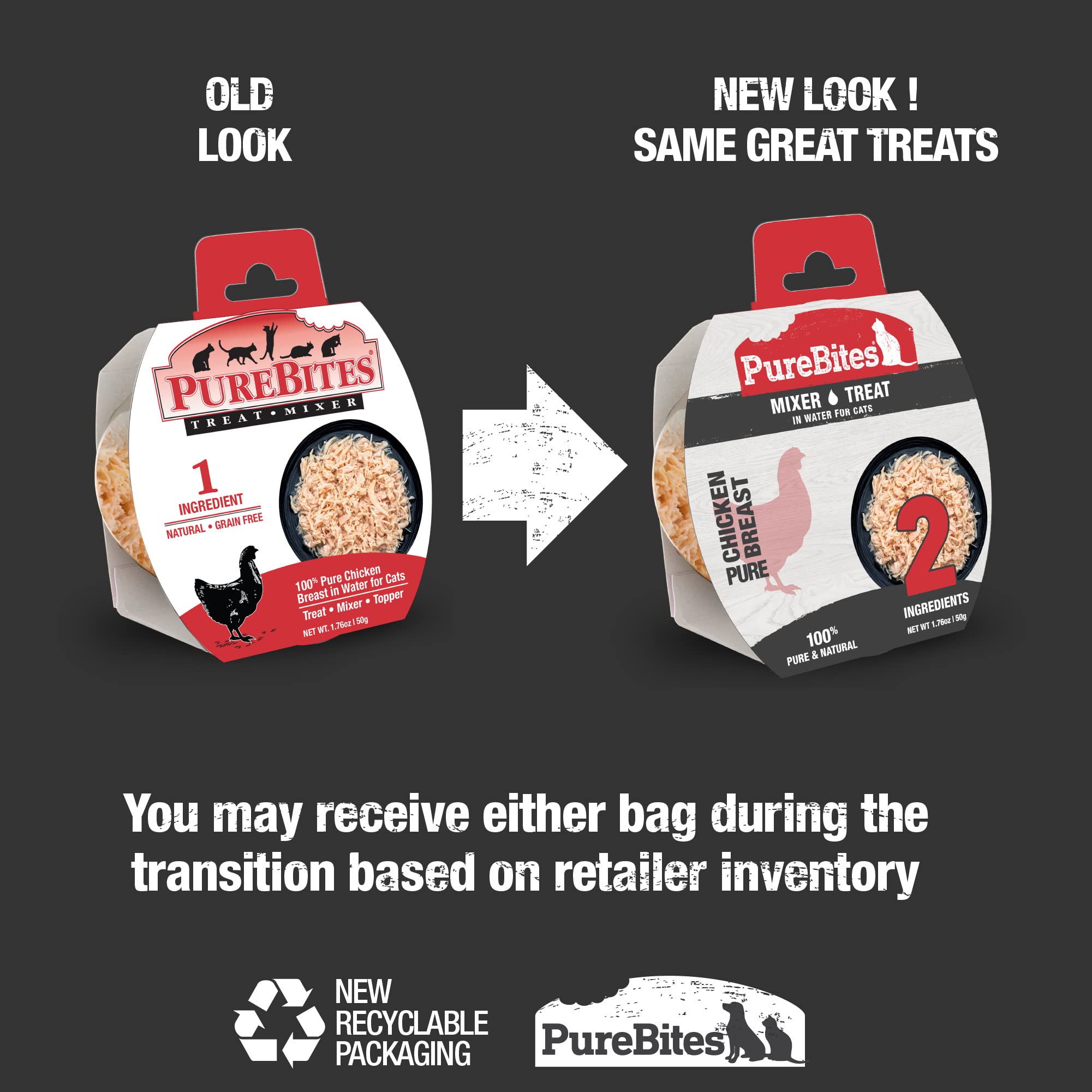 PureBites Chicken Mixers for Cats, only 2 Ingredients, case of 12