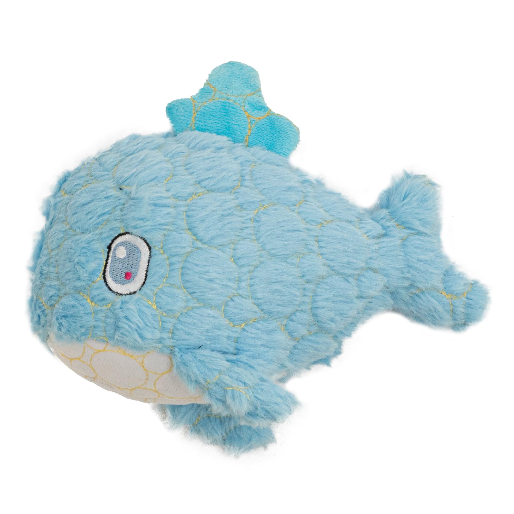 Bite Force - Durable & Strong Dog Toy Blue Whale with Squeaker, Kevlar-Reinforced Seams for Aggressive chewers- Blue.