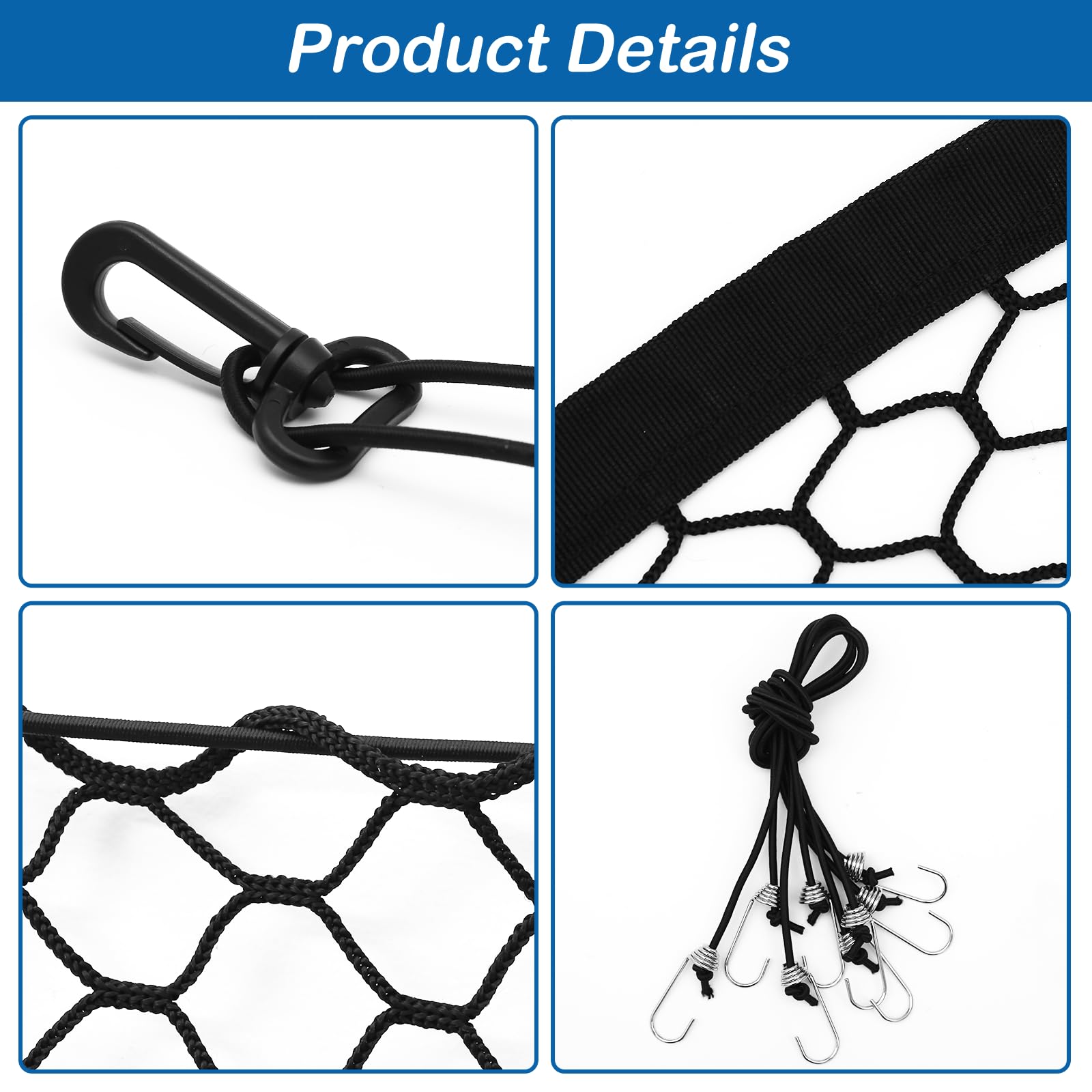 Dog Car Barrier Net Pet Car Divider Back Seat Barrier Net For Trucks, Suv, Full Sized Sedans Pet Restraint Car Backseat Divider