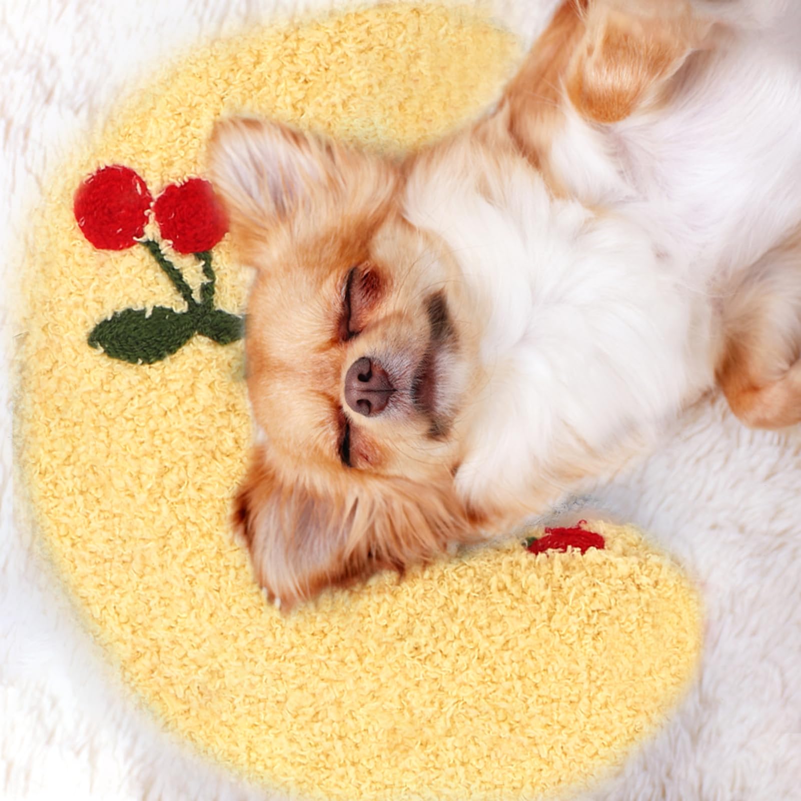 Mity Rain Dog Calming Pillow Large 14.2' * 9.4', Anxiety Relief For Joint Relief, Ultra Soft High Density Neck Pillow, Sleepin