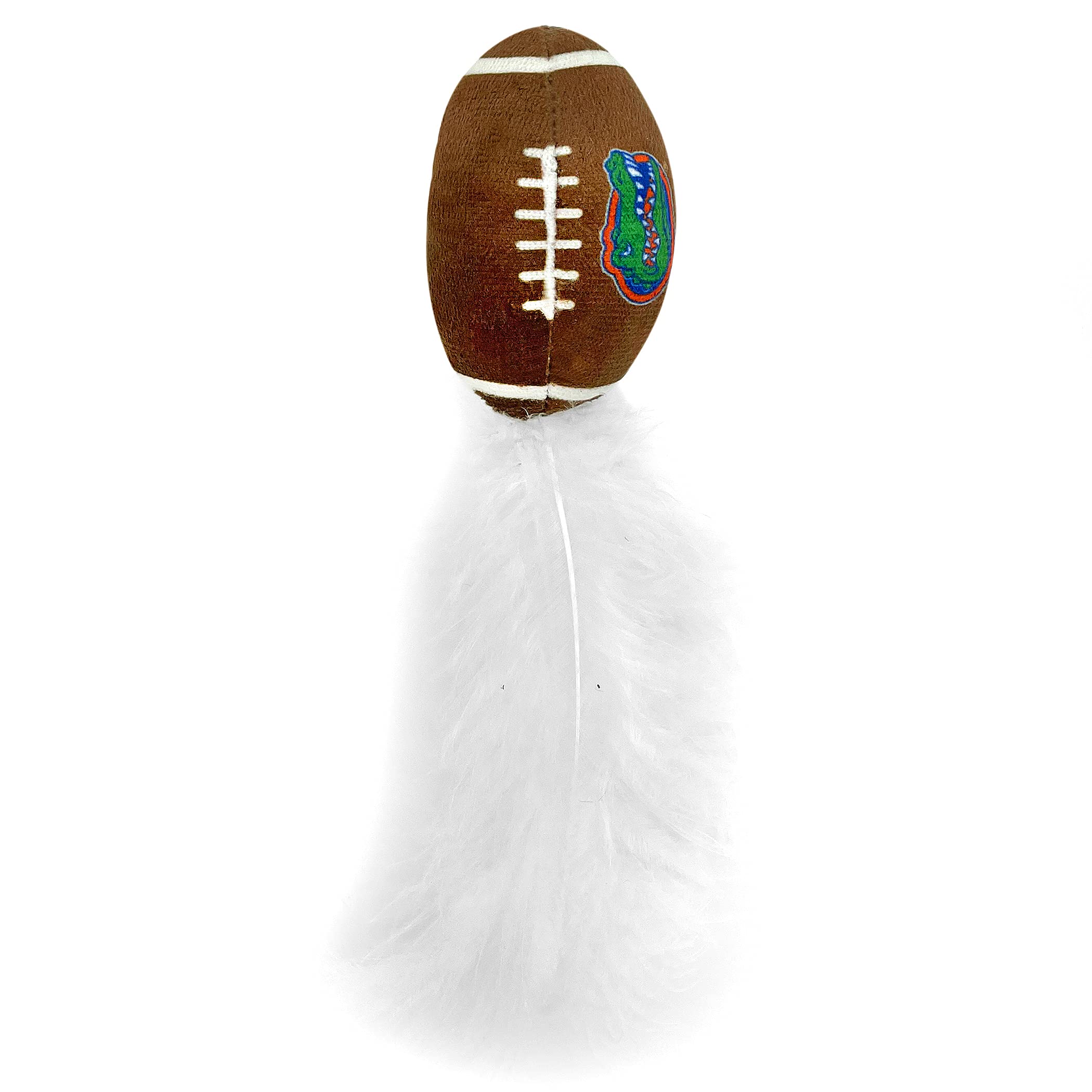 Best Plush Cat Toy - Ncaa Florida Gators Complete Set Of 3 Piece Cat Toys Filled With Fresh Catnip. Includes: 1 Helmet Cat Toy, 1 Football Cat Toy With Feathers & 1 Beer Bottle. Beautiful Team Logos