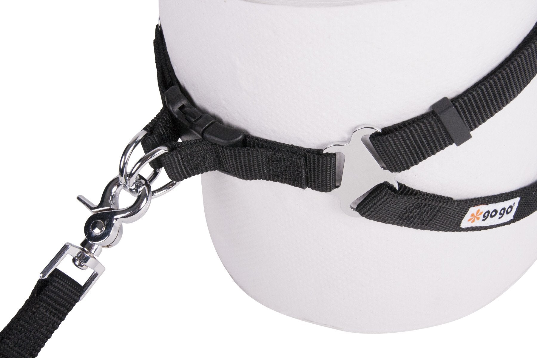 Gogo Pet Products Comfy Nylon 3/8-Inch Adjustable Easy Pet Harness, X-Small, Black
