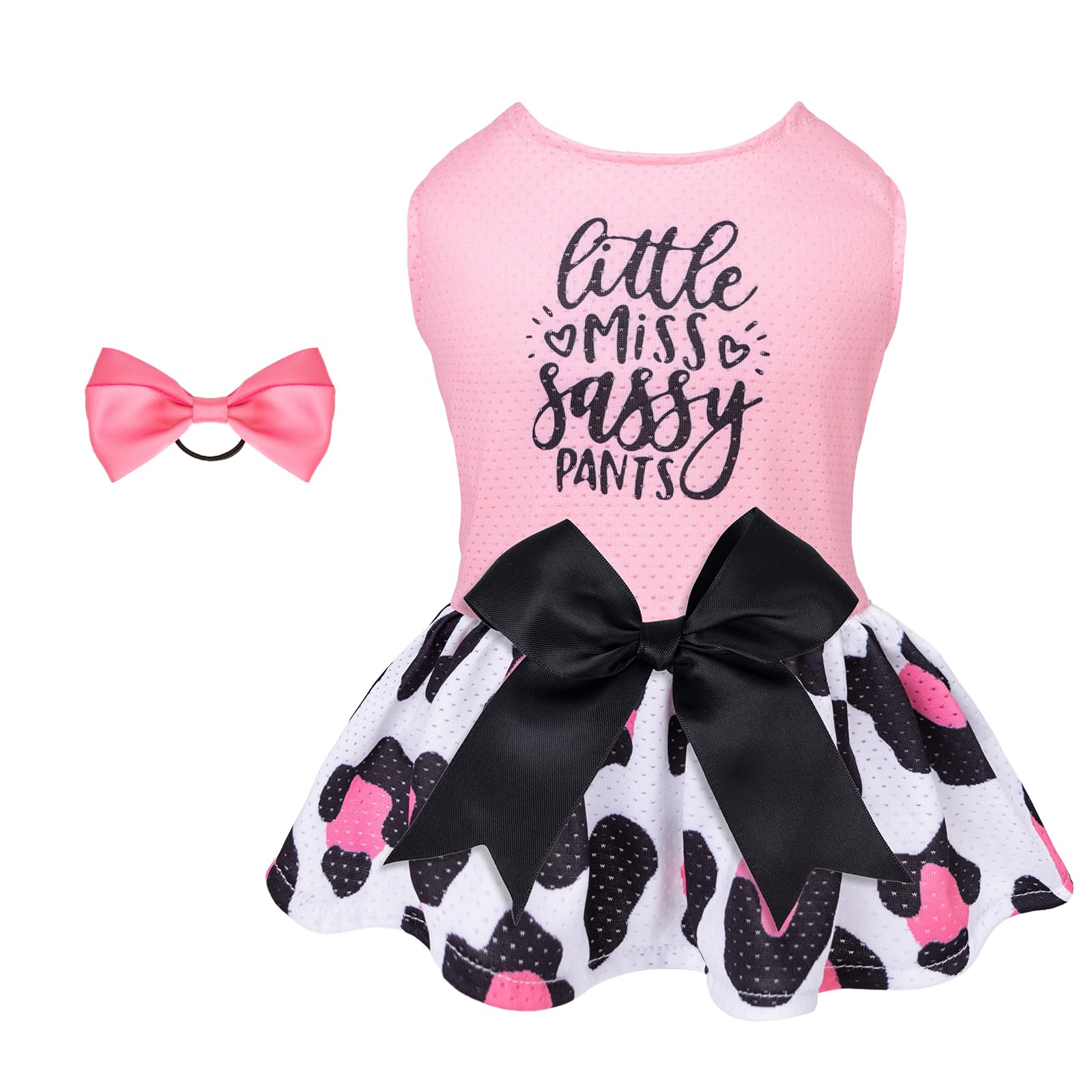 Cutebone Dog Mesh Dress Puppy Sundress Pet Outfit Summer Fashion For Small Dogs Girl Cat Clothes Bf30M-D