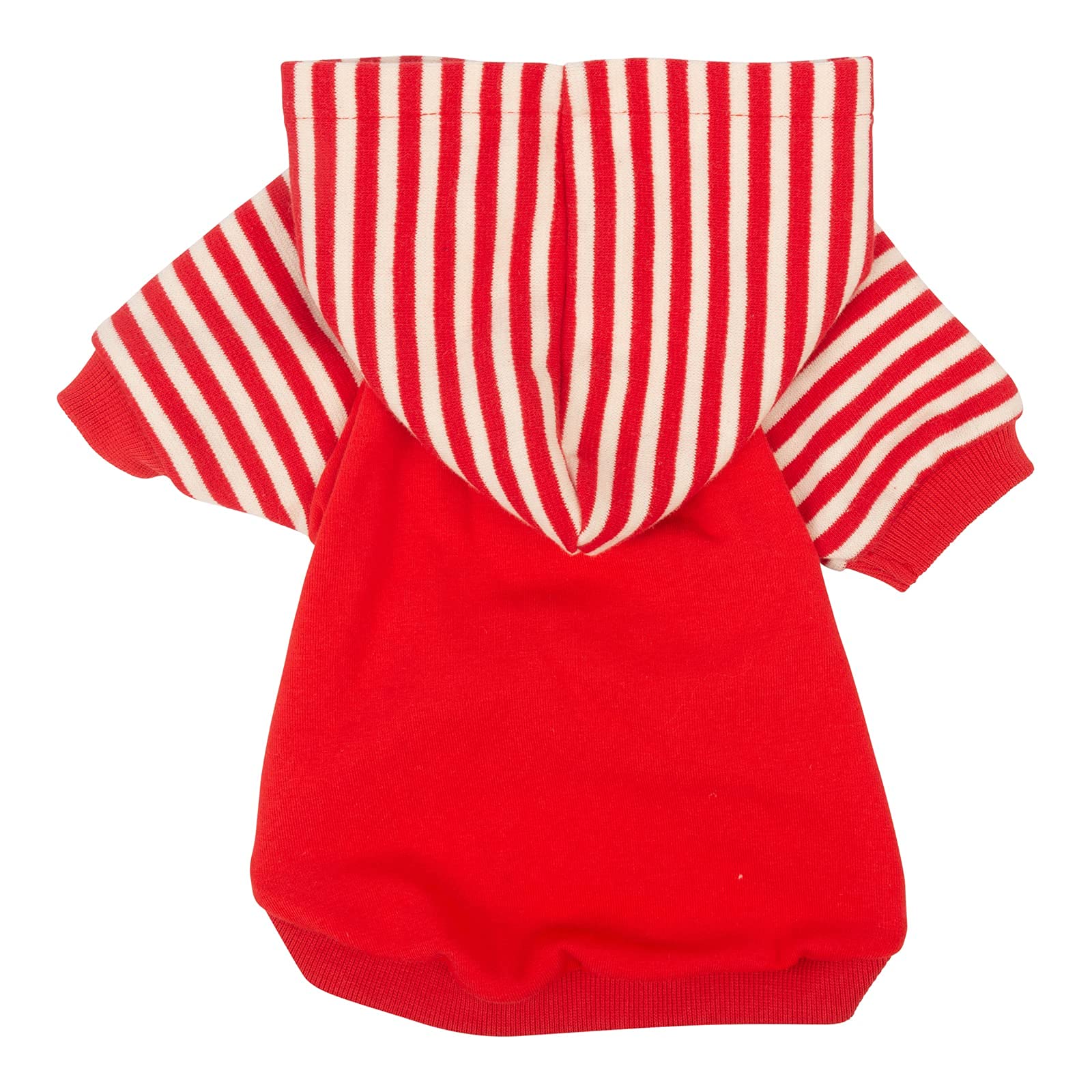 Cutebone Dog Hoodie Shirts Pet Clothes With Hat Red Stripes Dh01Xs
