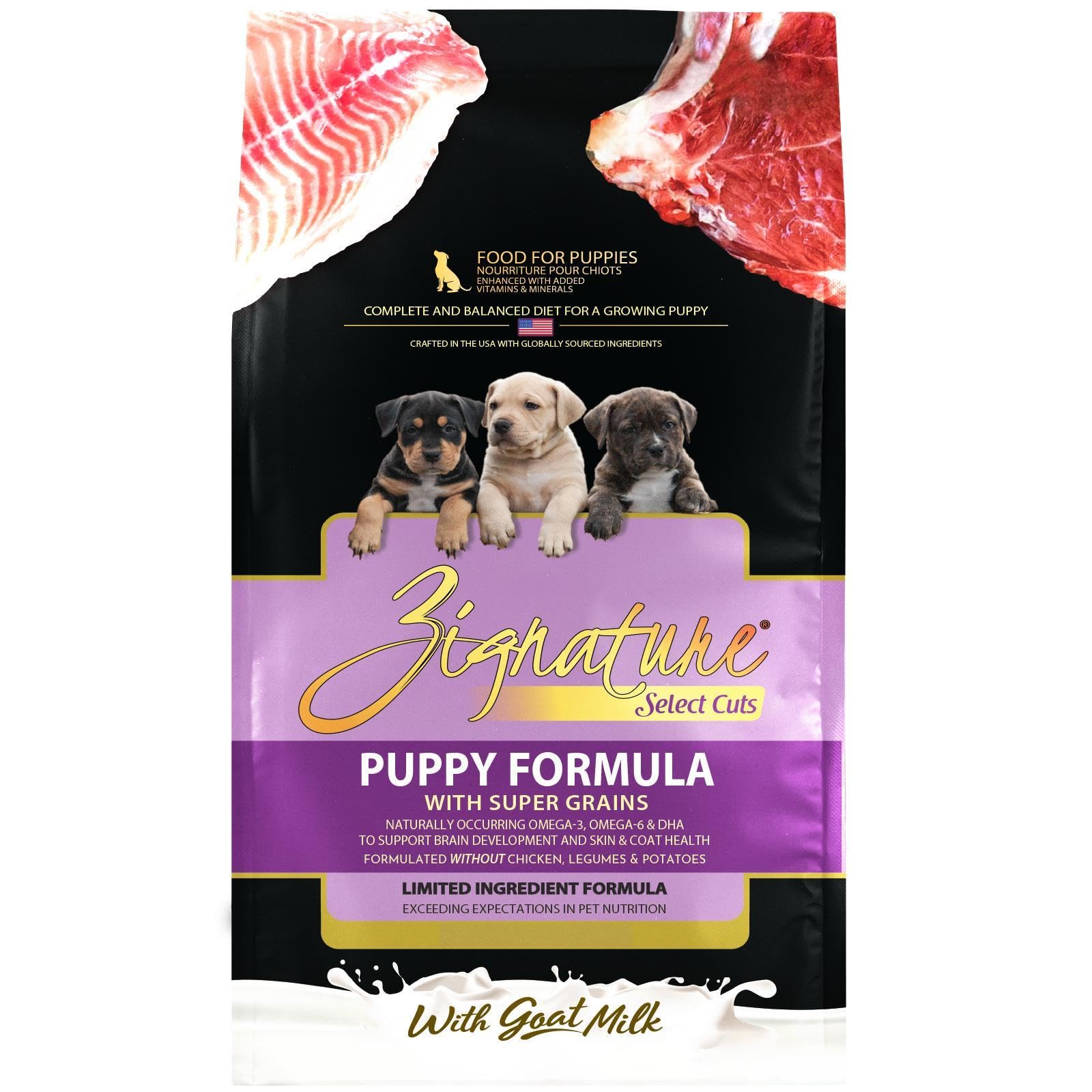 Zignature Select Cuts Puppy Dog Food with Lamb and Whitefish