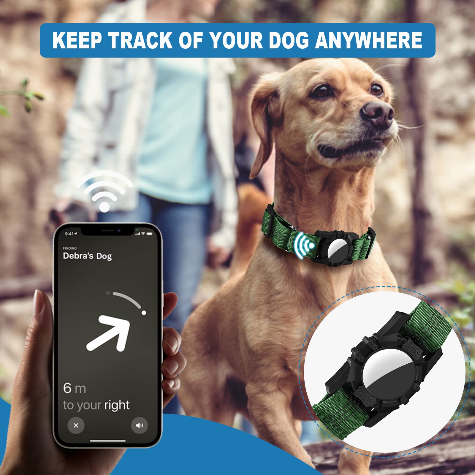 Dog Collar, Reflective Dog Collar -Like New