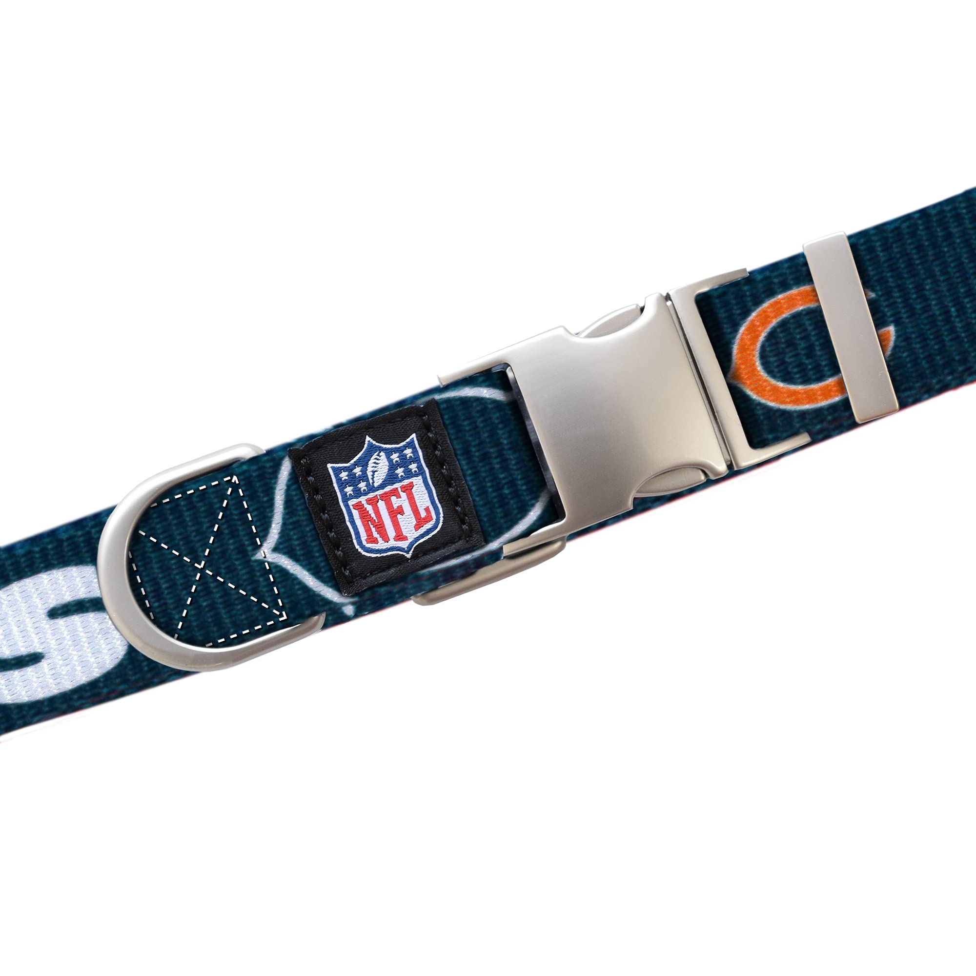 Littlearth Chicago Bears Nfl Premium Pet Collar