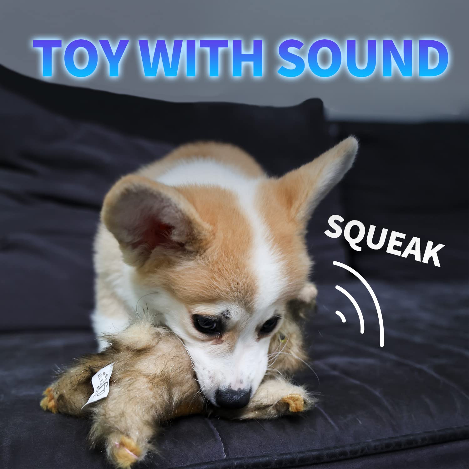 All For Paws Classic Brown Rabbit Pet Toys, Small