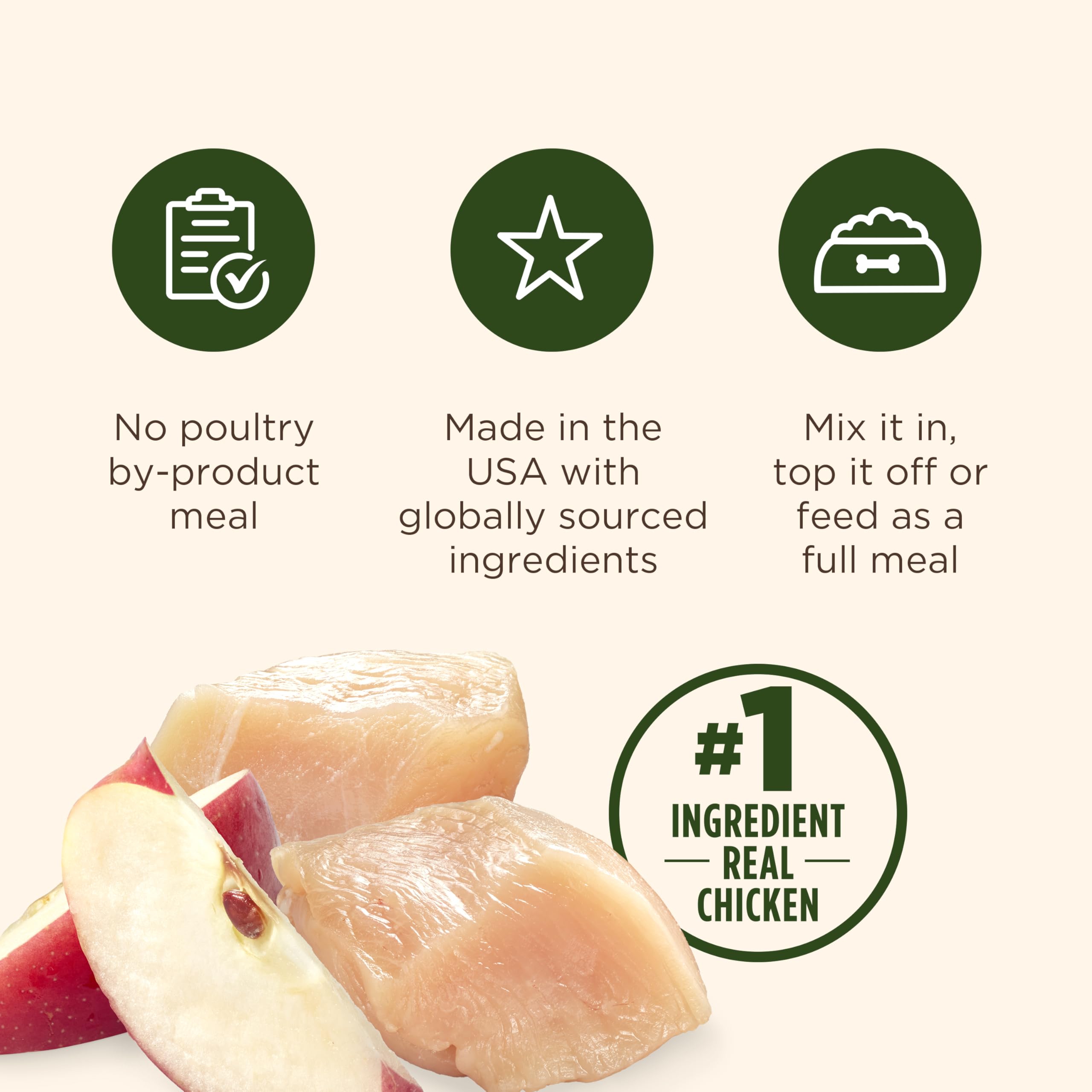 Nutrish Grain Free Real Chicken & Apple Recipe Premium Pat   Wet Dog Food, 13 oz. Can, 12 Count, Packaging May Vary (Rachael Ray