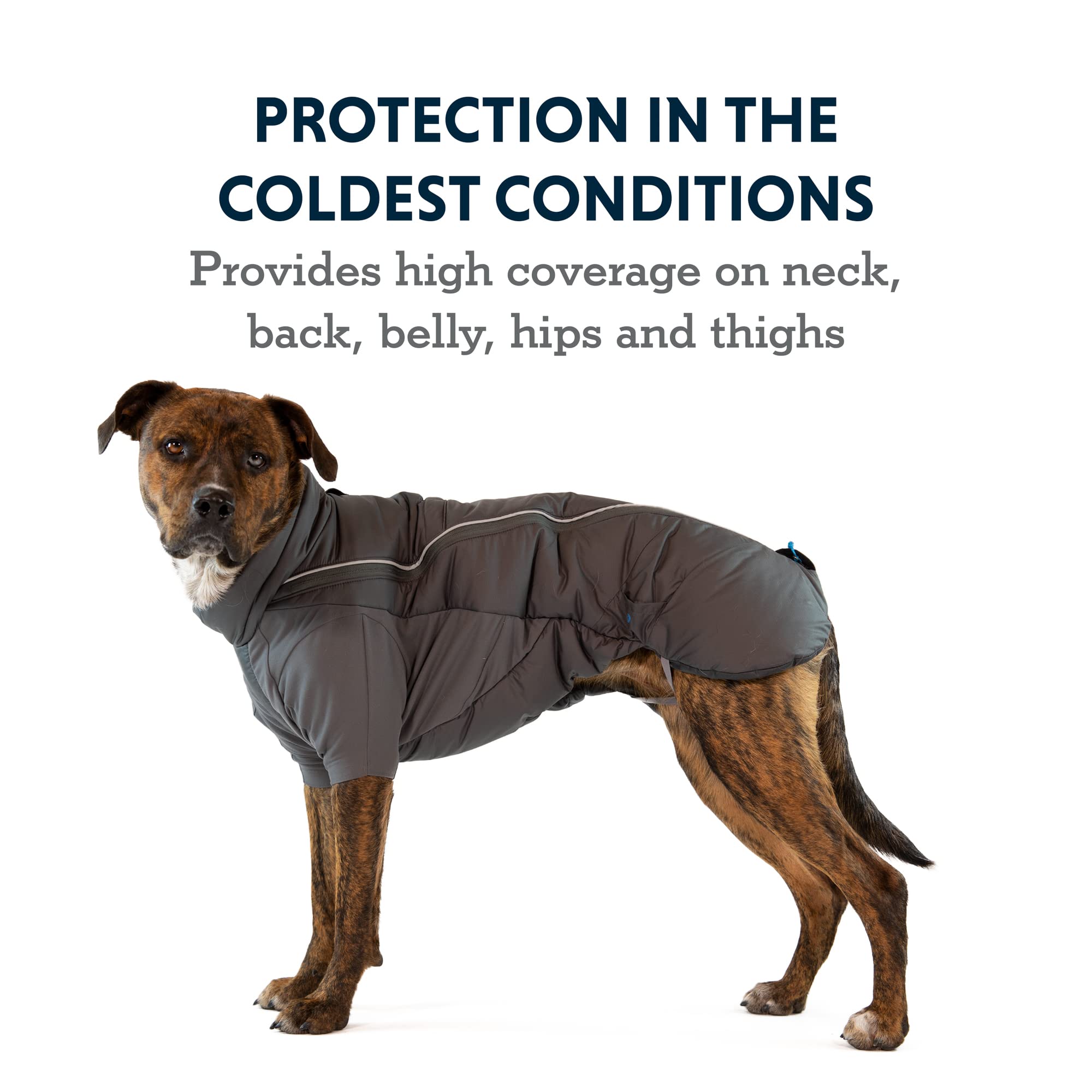 Ruffwear, Furness Dog Jacket, Snow, Ice And Extreme Cold Protection, Twilight Gray, Small