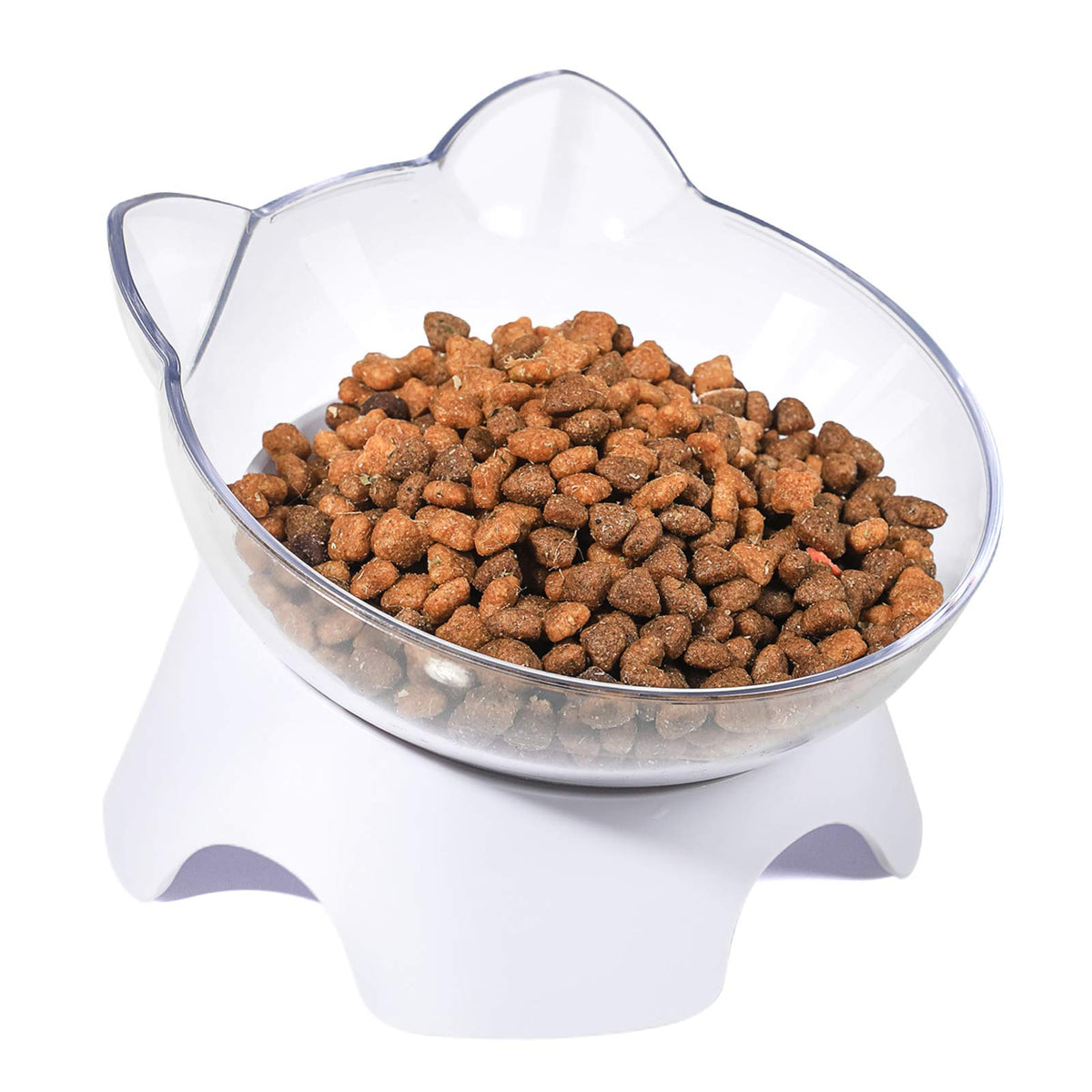 Milifun Anti Spill Tilted Cat Food Bowls, Whisker Fatigue Elevated Bowls Set For Cat And Puppy, Cat Bowl Holds About 1 Cup Of Pe